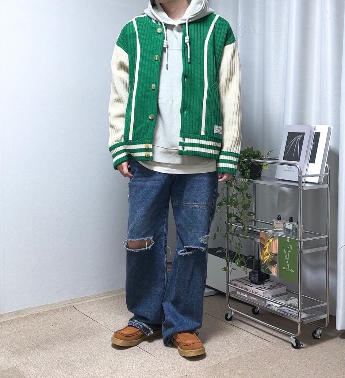 아더에러 톰브 가디건 그린 A2 사이즈 상품이미지1