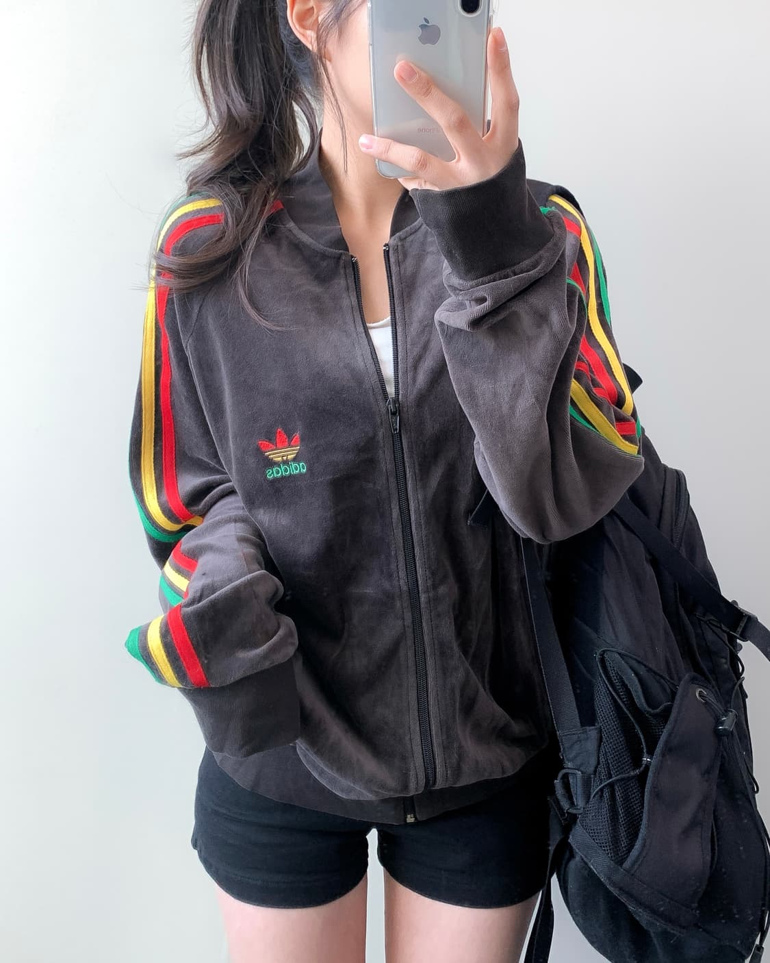 아디다스 벨벳 집업 상품이미지1