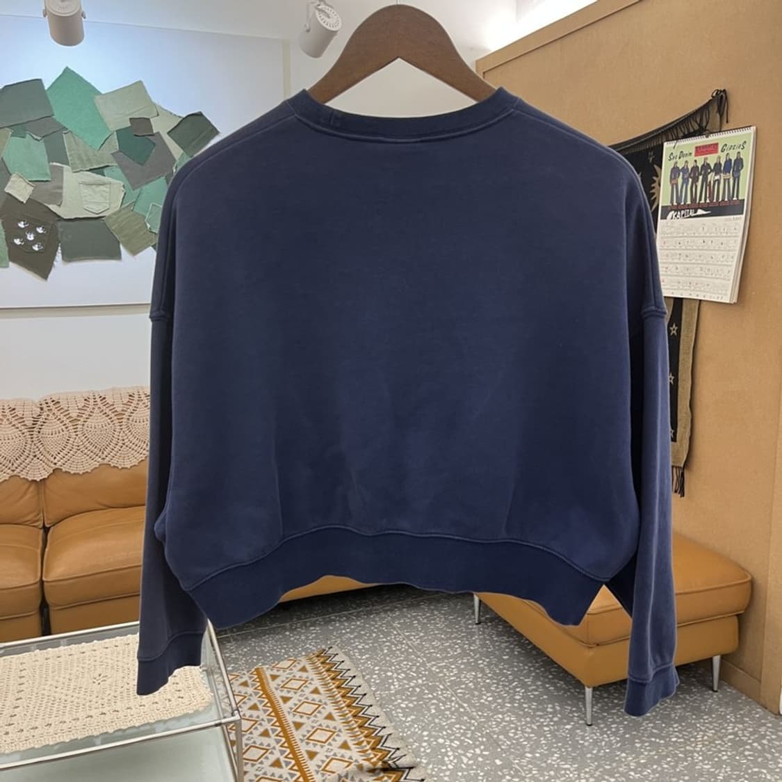 나이키 올드스쿨 스트릿 힙합 빅로고 크롭 맨투맨 M C11029 상품이미지4