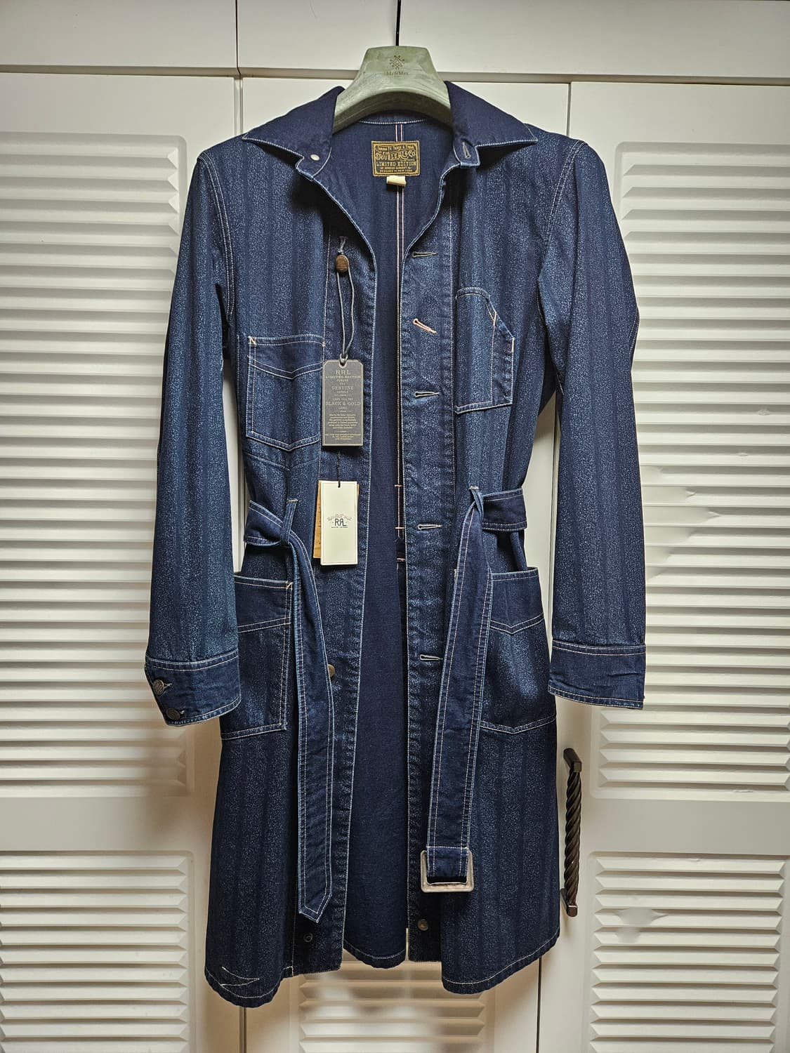 RRL 더블알엘 200피스 한정판 데님 샵코트 판매합니다. 상품이미지1