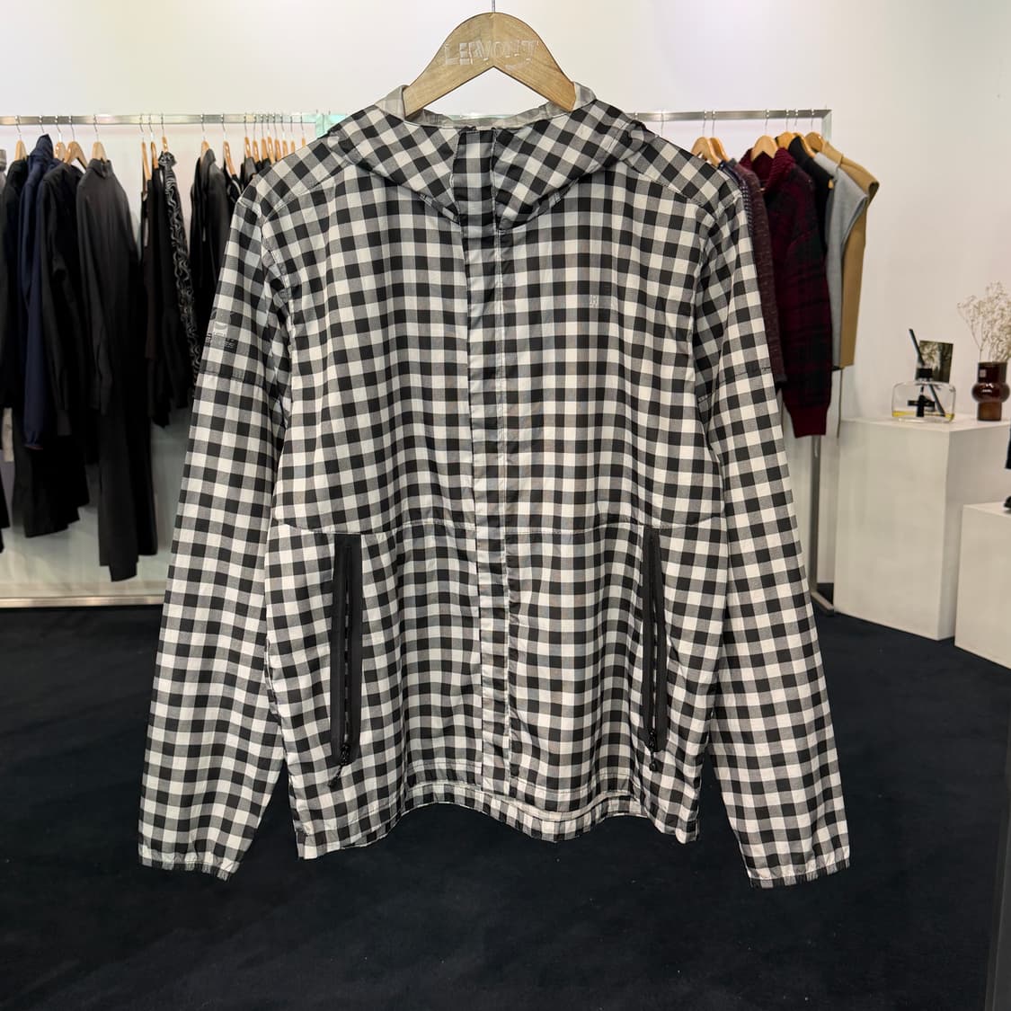 [L] 노스페이스 깅엄체크 바람막이 상품이미지1