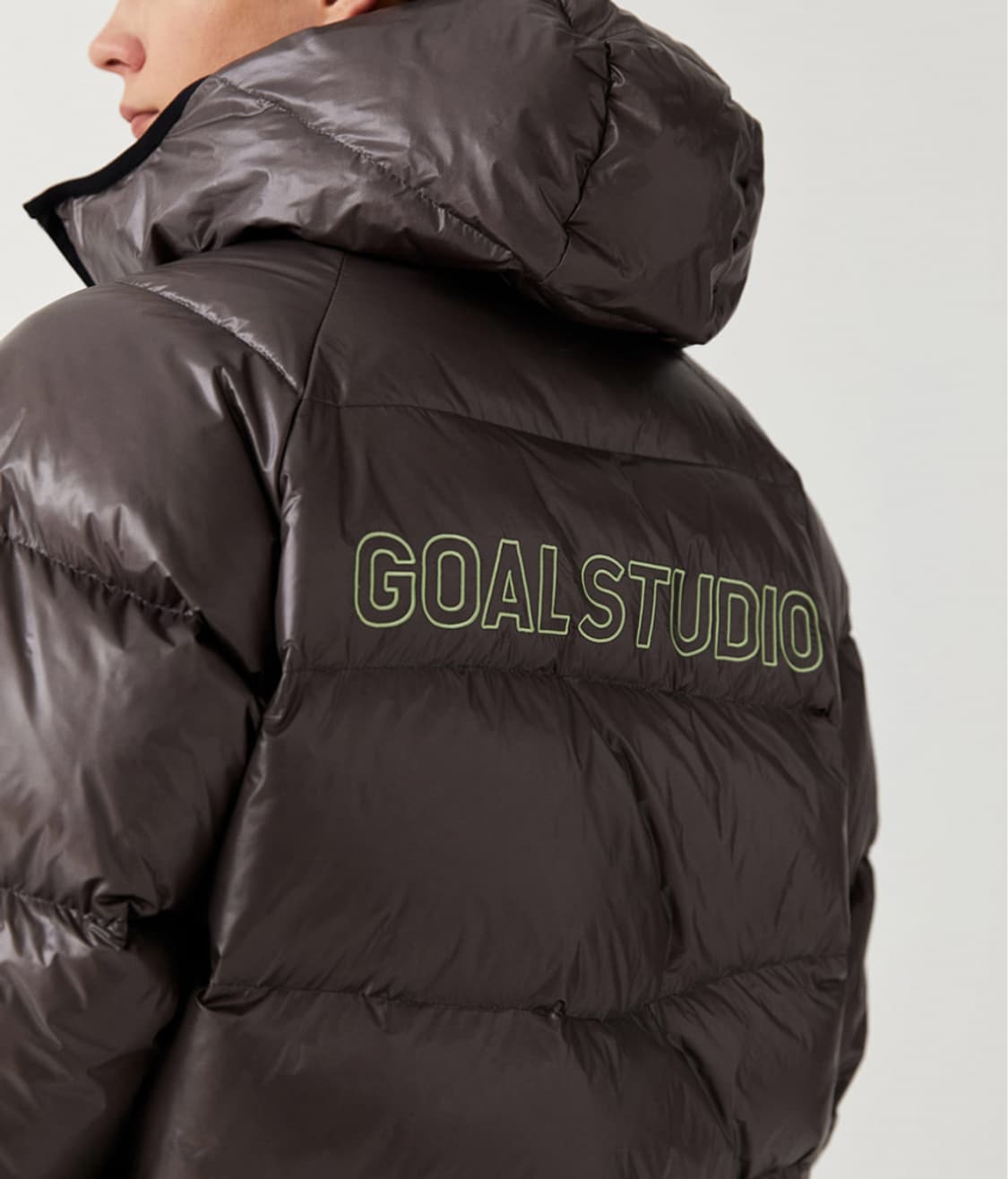 L 100~105 골스튜디오 라이트 다운 자켓 패딩 그레이 덕 80:20 상품이미지5