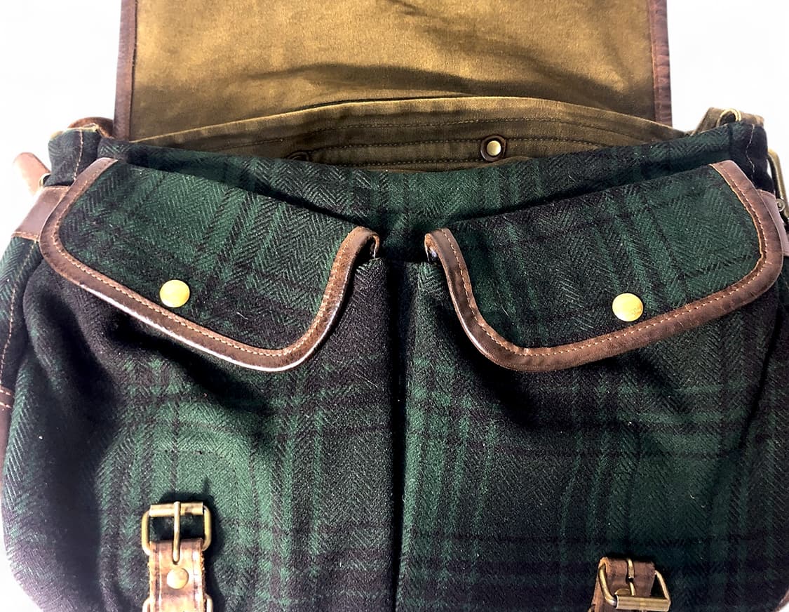 더블알엘 RRL 캔버스 체크 헤리티지 메신저백 상품이미지3