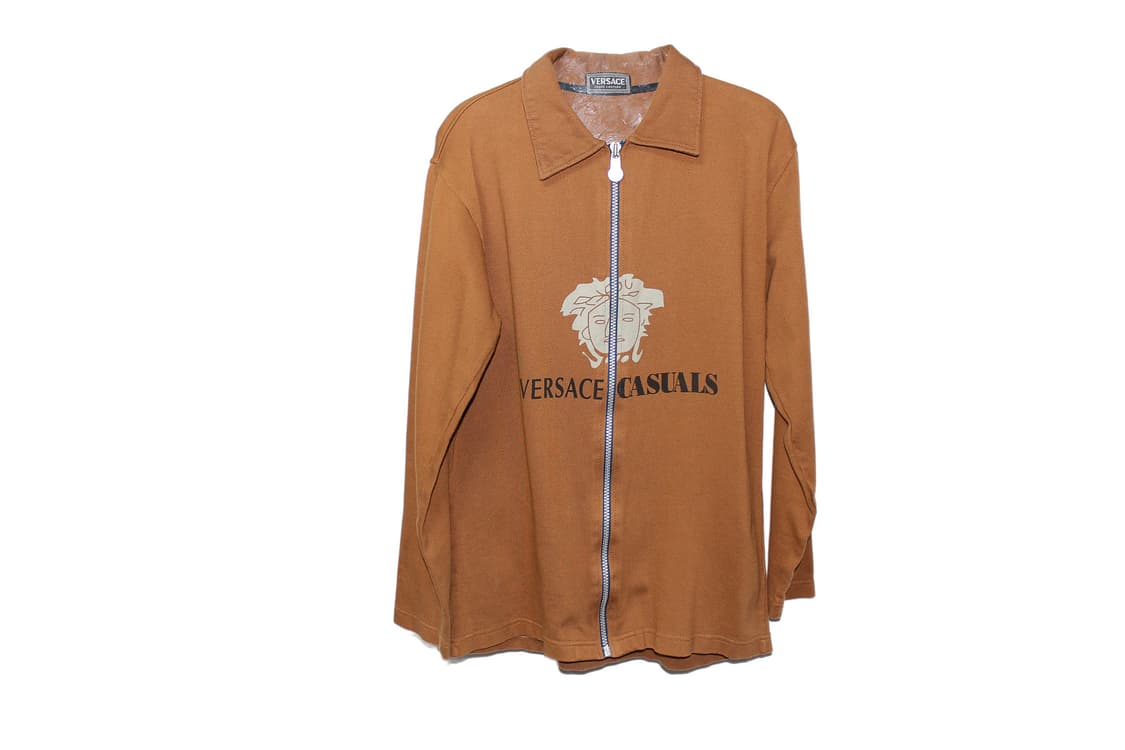 1990s 베르사체 메두사 집업 블루종 상품이미지1