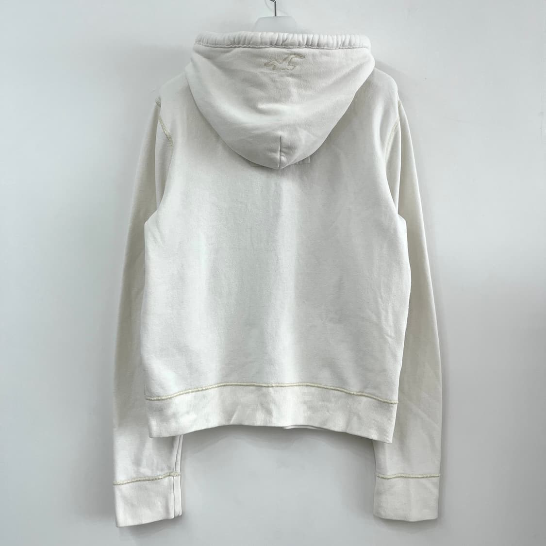 홀리스터 자수로고 아이보리 후드집업 상품이미지3