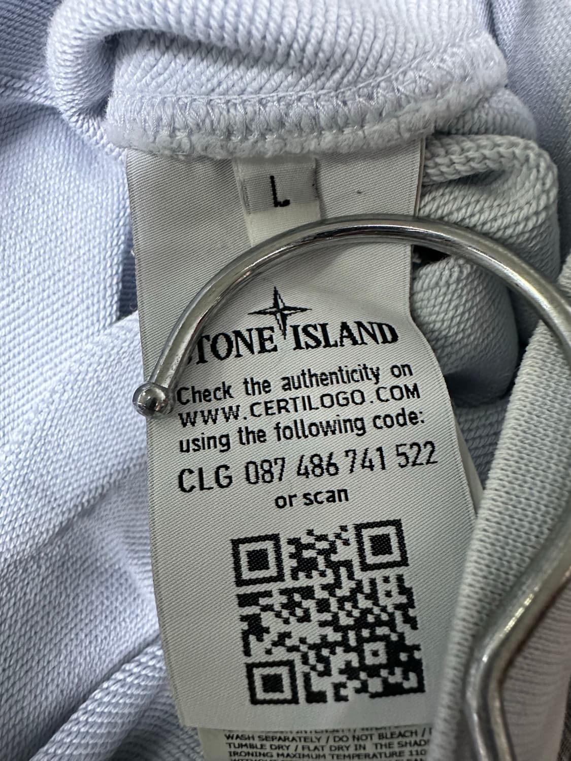 스톤아일랜드 맨투맨 연회색 상품이미지5