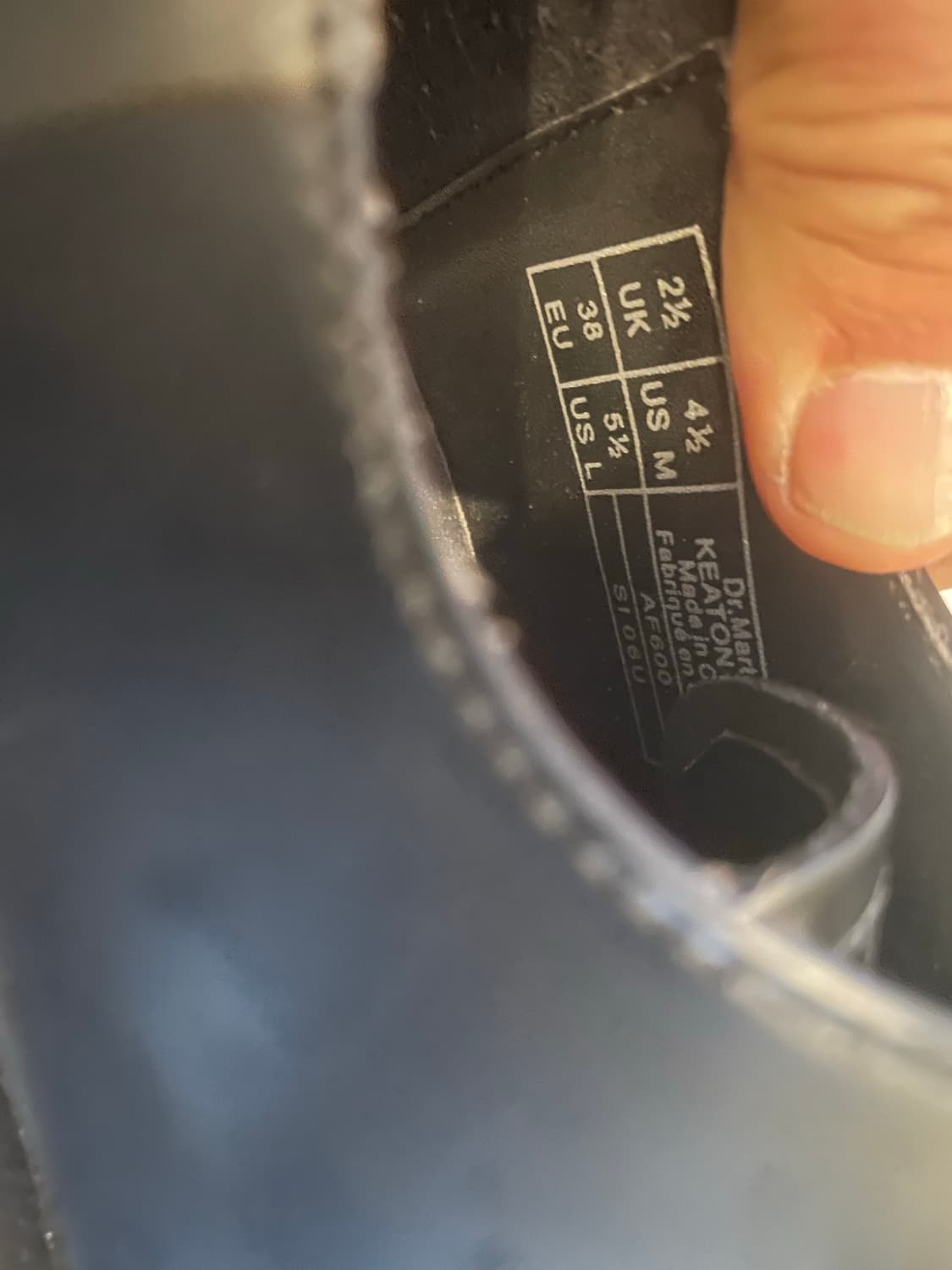 닥터마틴 X 리선즈 1461 블랙  슈즈 240~245 상품이미지3