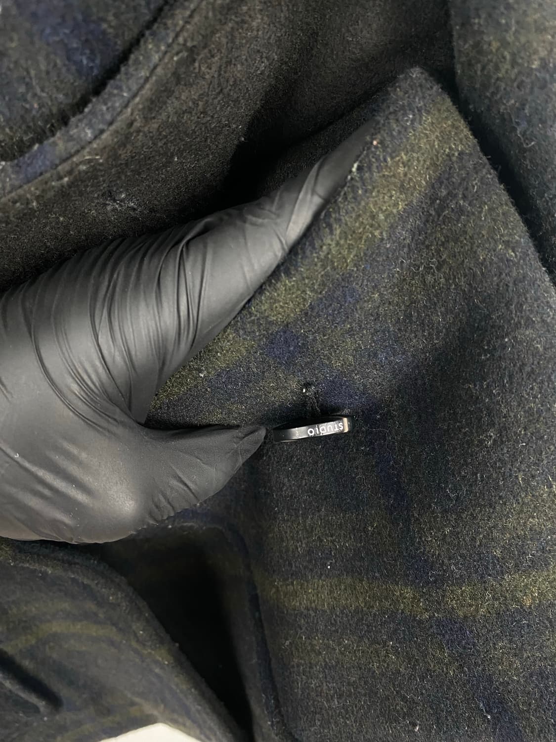 스튜디오 톰보이 블랙와치 체크 울 숏코트 상품이미지7