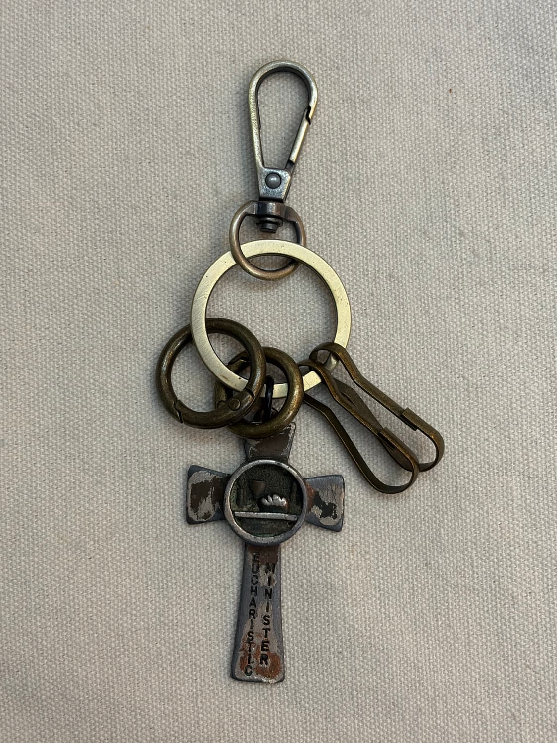 앤틱 크로스 다중링 키링 상품이미지2