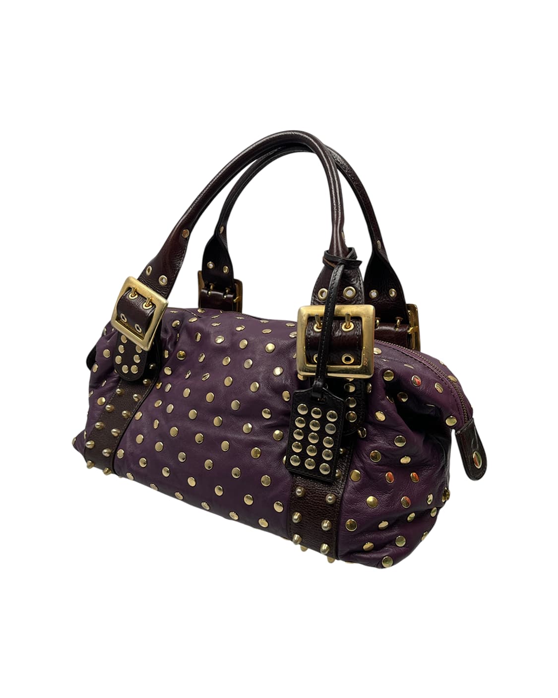 Be&D 램스킨 레더 스터드 백 상품이미지6