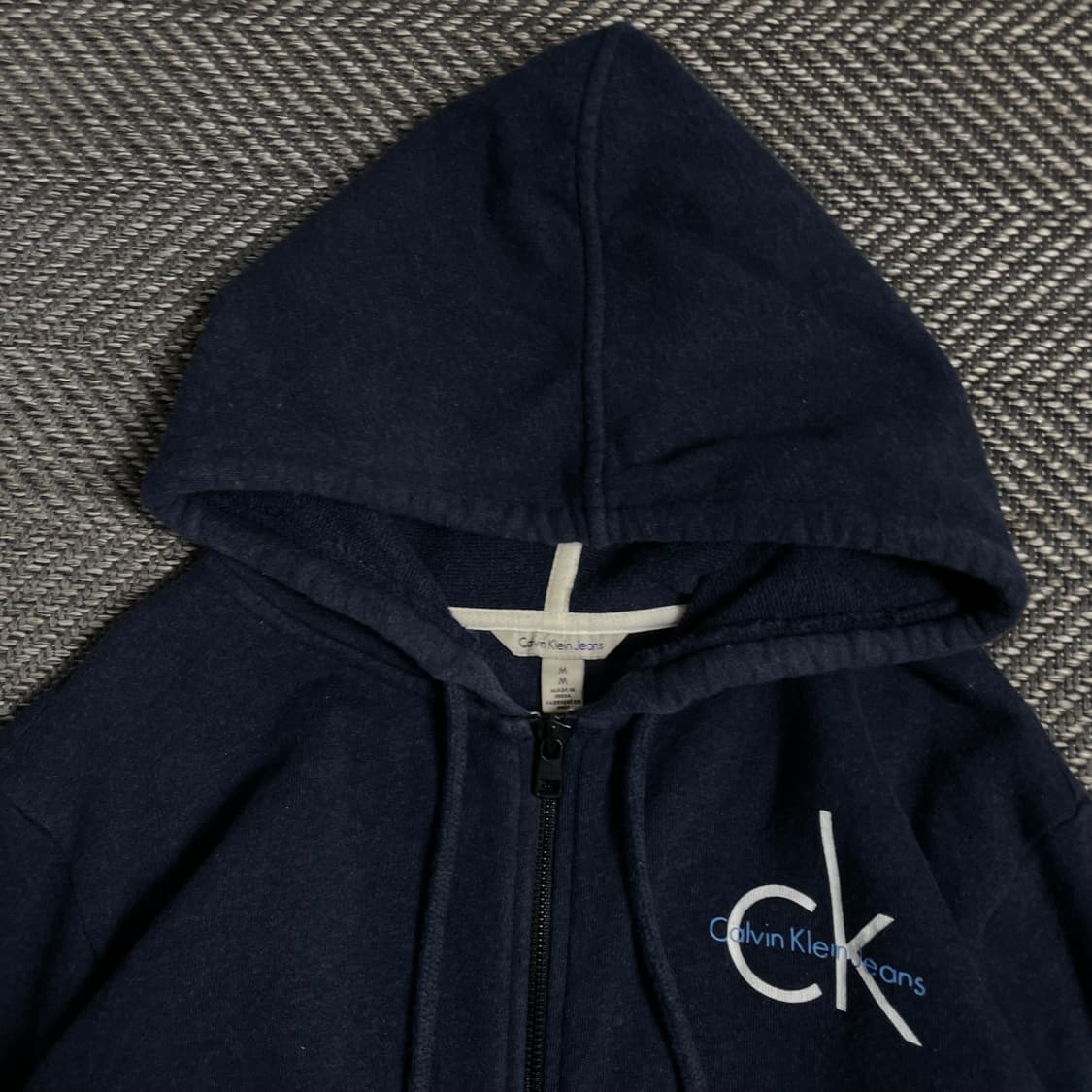 캘빈클라인 우먼스 스펠아웃 빅로고 후드집업 y 4793 상품이미지6