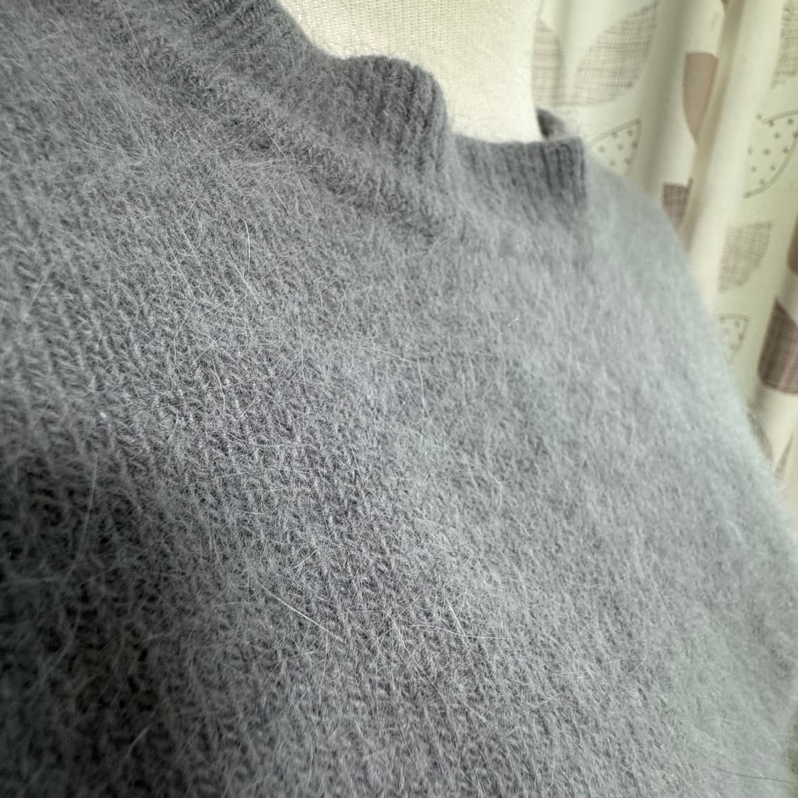 그레이 앙고라 긴팔 니트 스웨터 거의 새것 상품이미지7