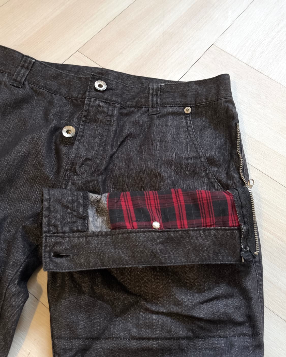 [SEMANTIC DESIGN] two button check denim 상품이미지4