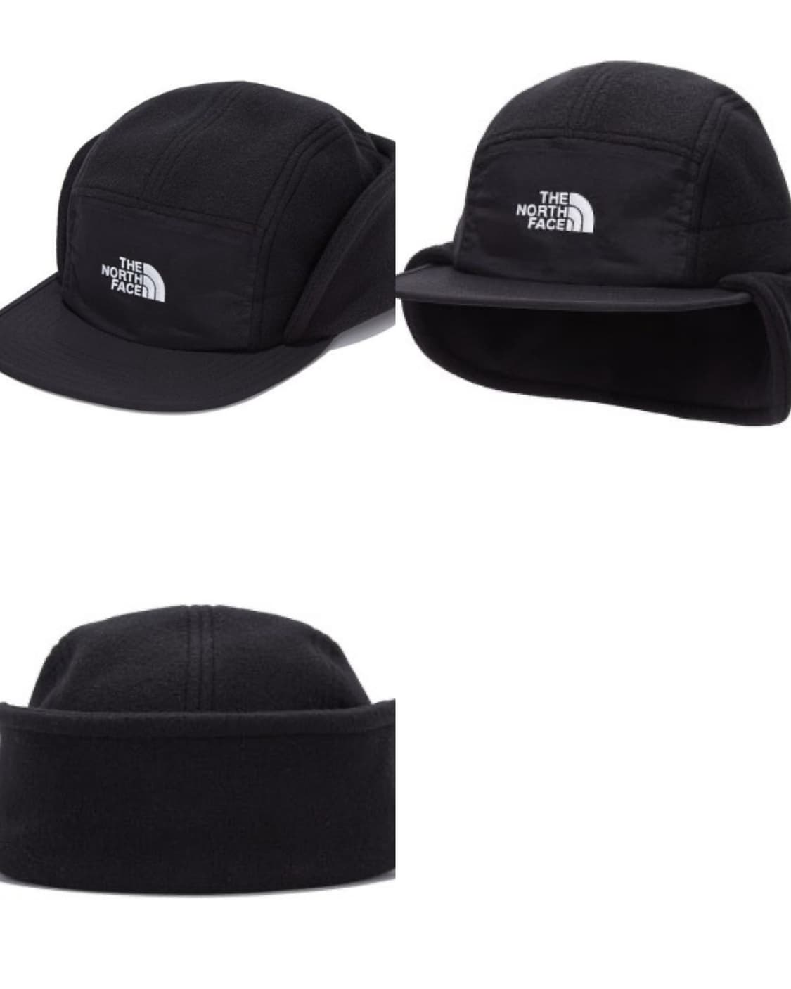 노스페이스 데날리 이어플랩 플리스 귀도리 볼캡 모자 블랙 상품이미지5