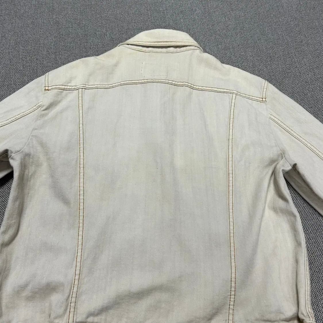 아르마니 아이보리 빈티지 트러커자켓(XL) 상품이미지9