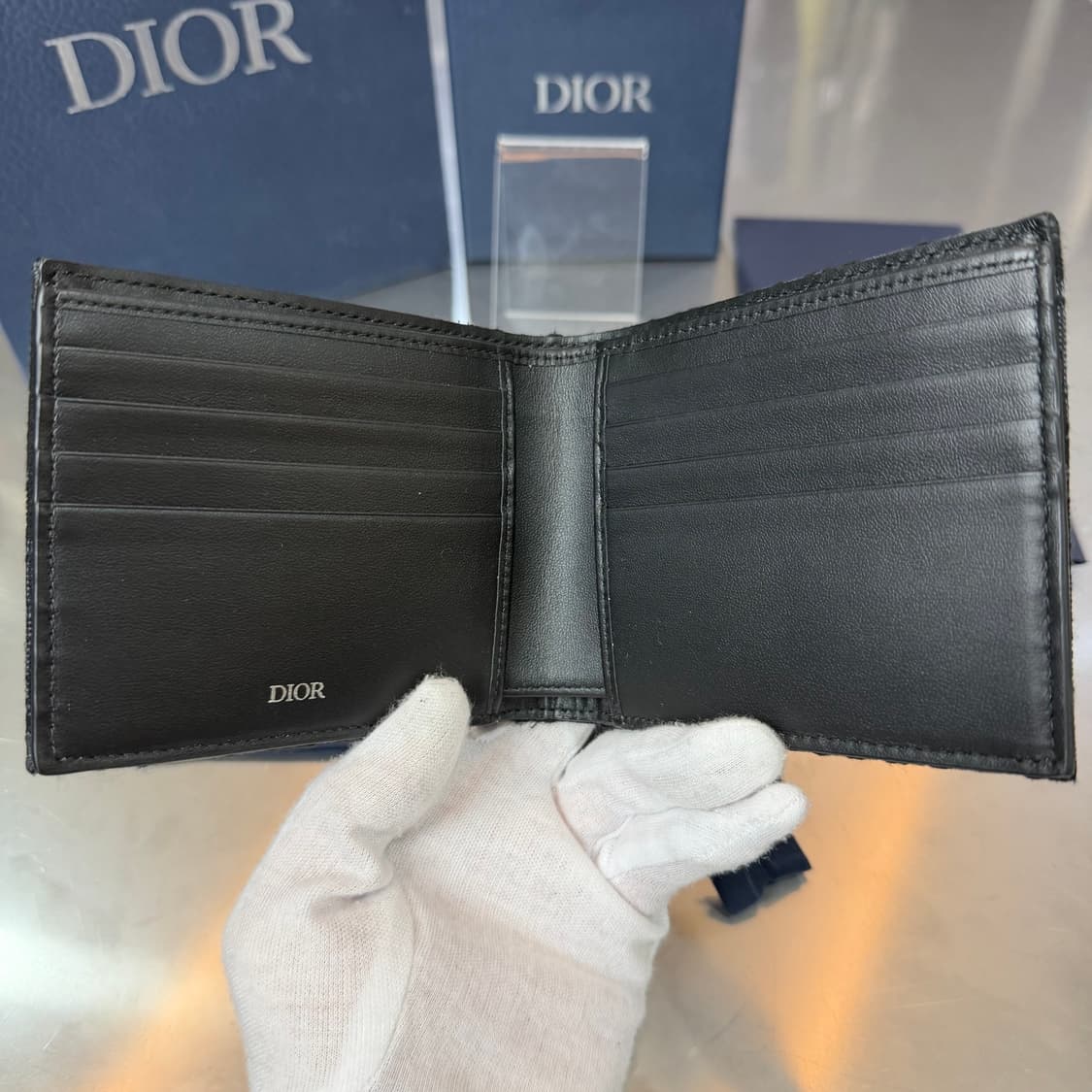 [리오브] 디올 오블리크 자카드 반지갑 상품이미지4