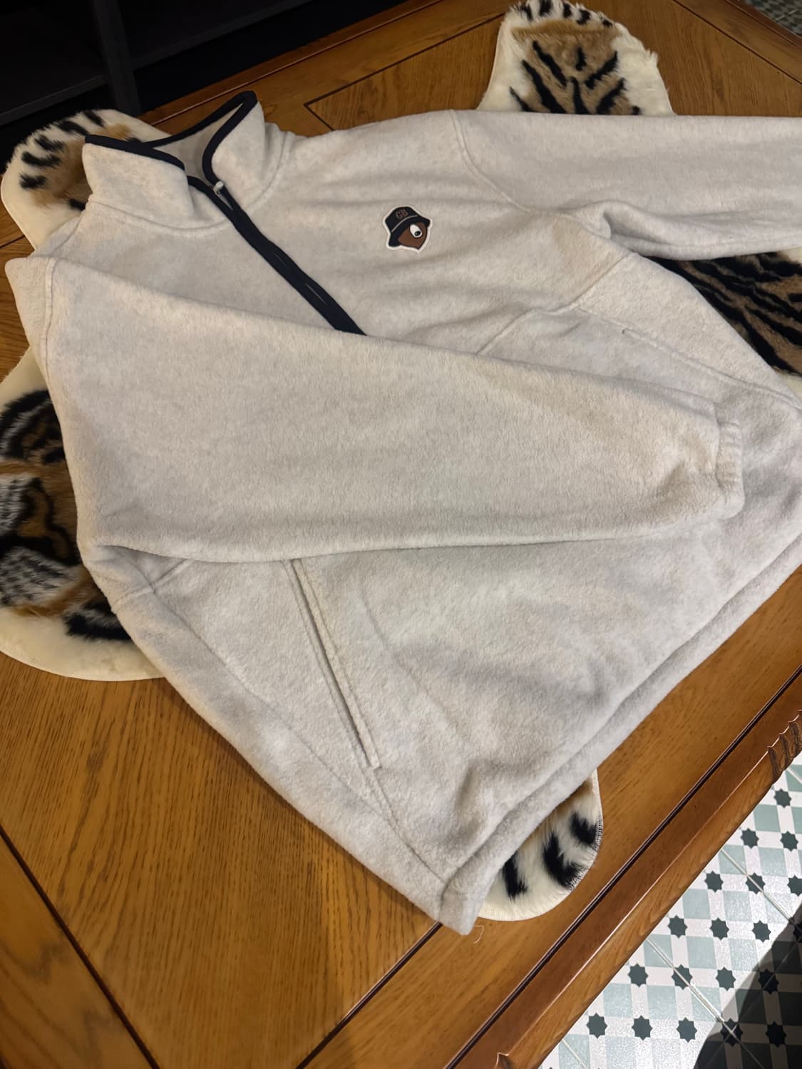 [골든베어] Soft Touch Half Zip-up T-shirt 상품이미지1