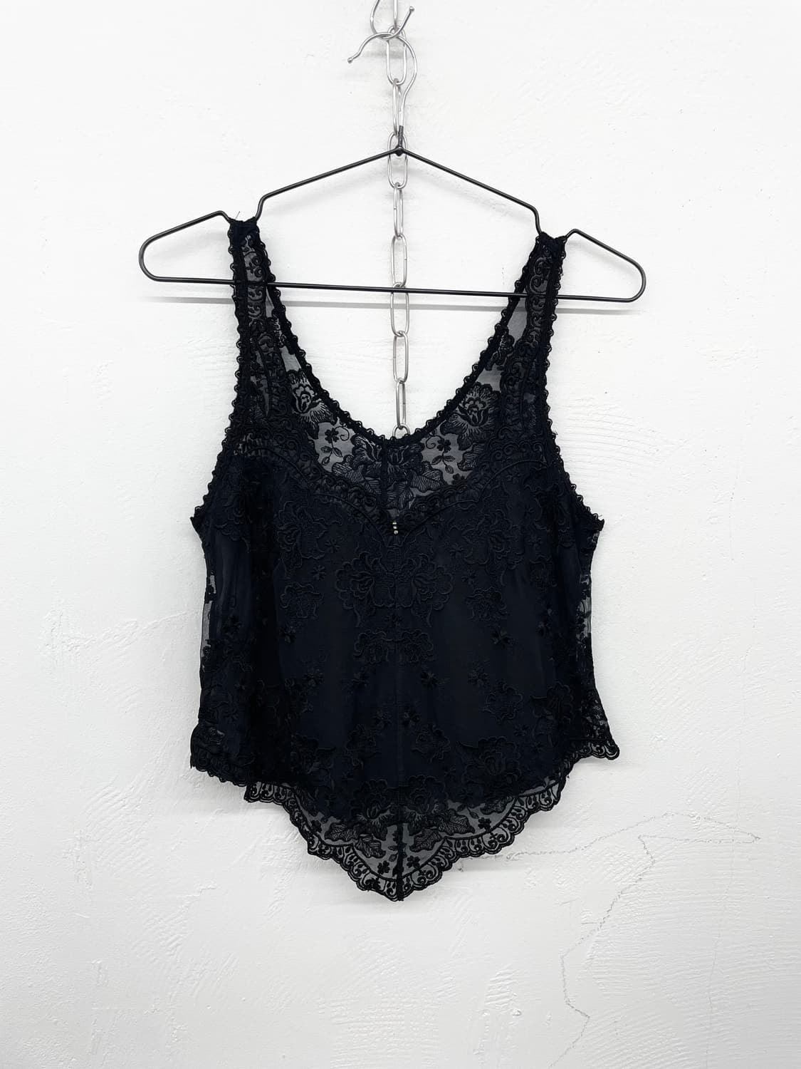 블랙페어리 레이스 자수 슬립 상품이미지3