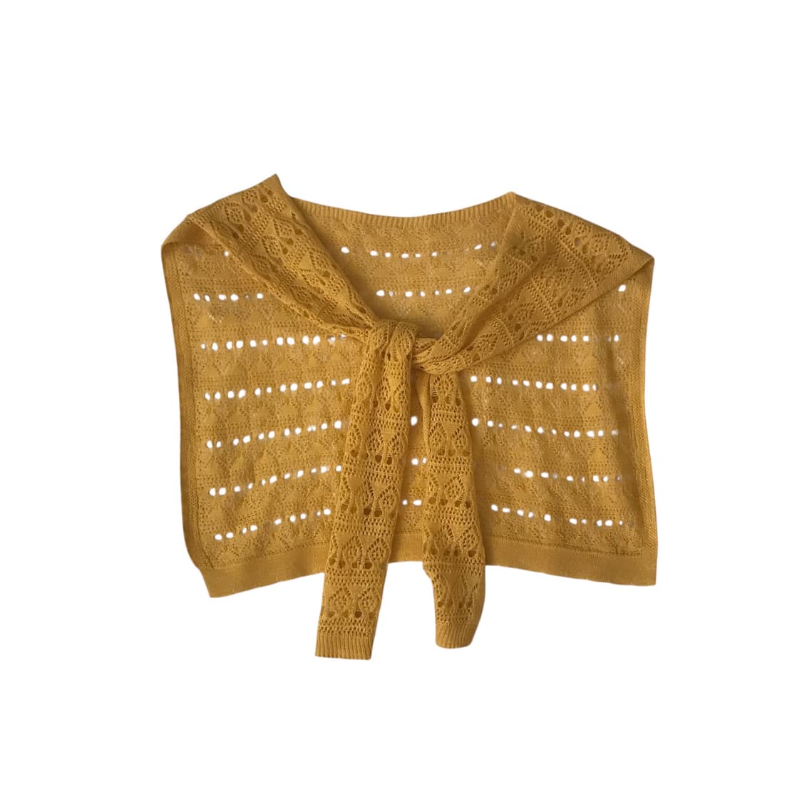 어깨 숄 니트 반팔 T  상품이미지3