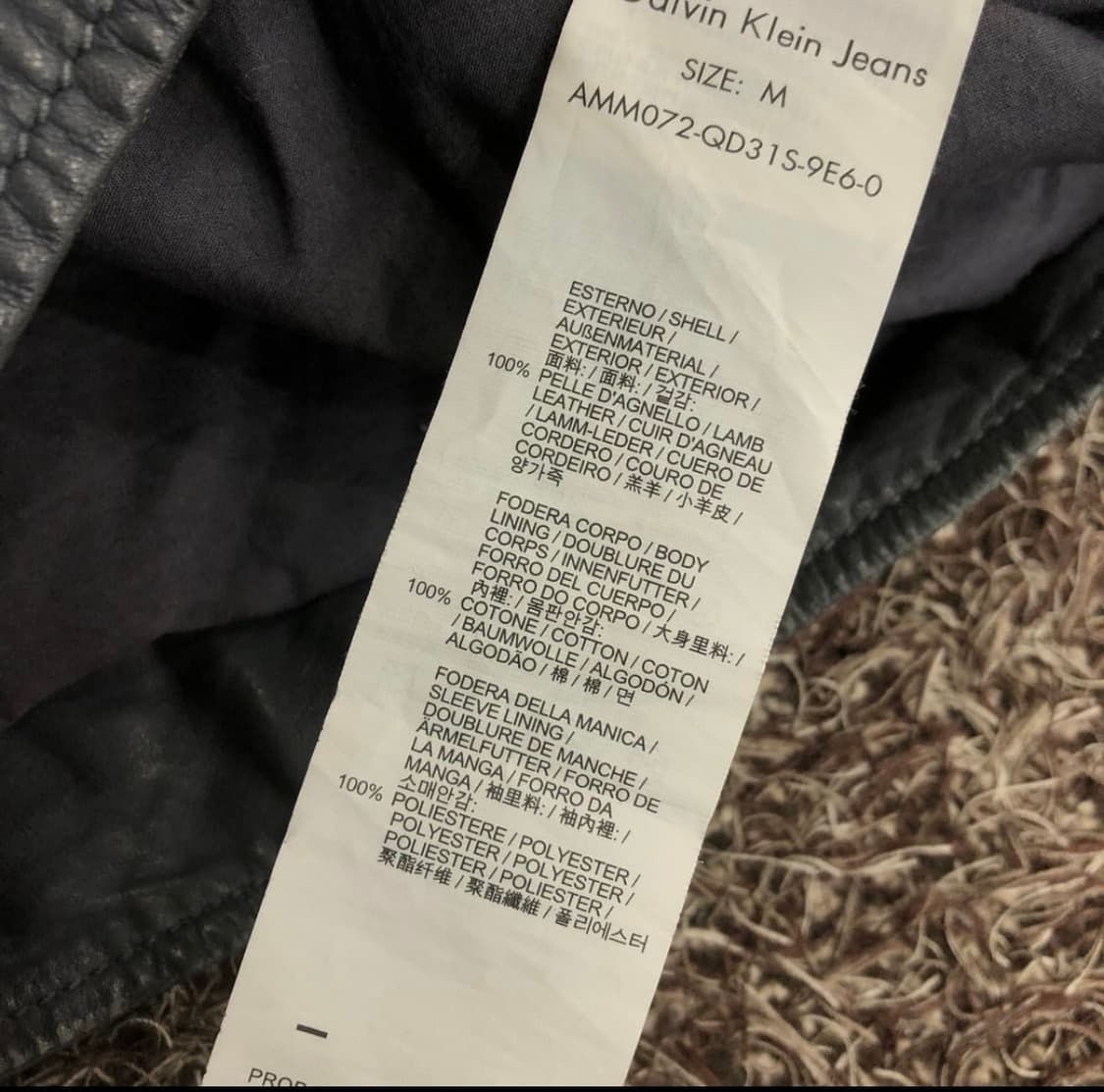 ck 양가죽 라이더 자켓 상품이미지3