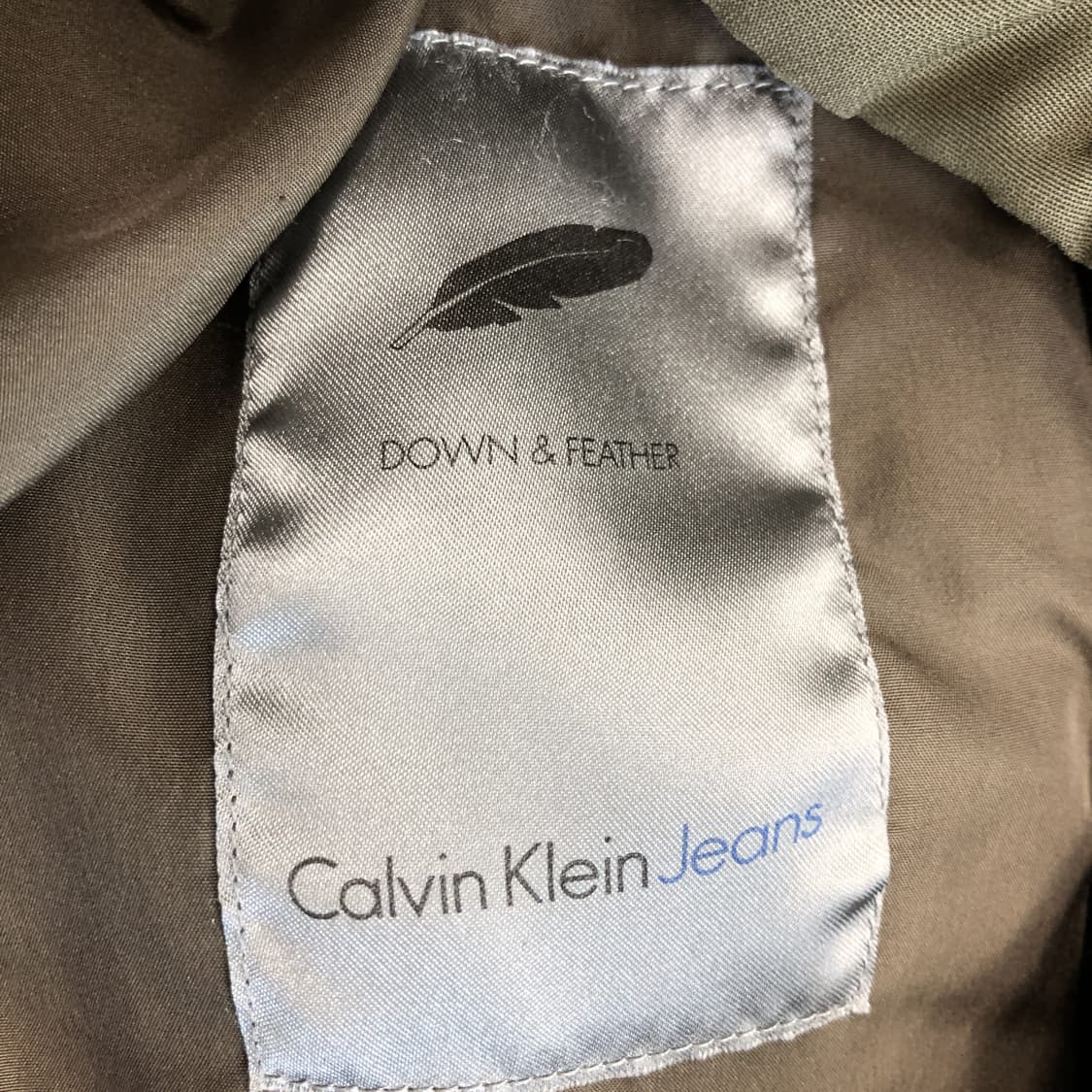 ck 캘빈클라인 덕다운 올리브 패딩 M 상품이미지7