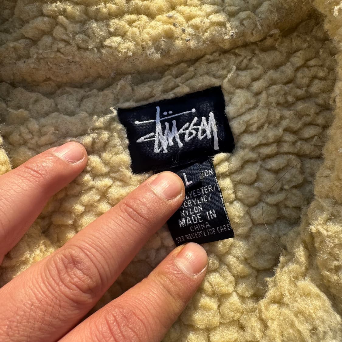 [L~XL] Stussy 스투시 코듀로이 셰르파 자켓 상품이미지10