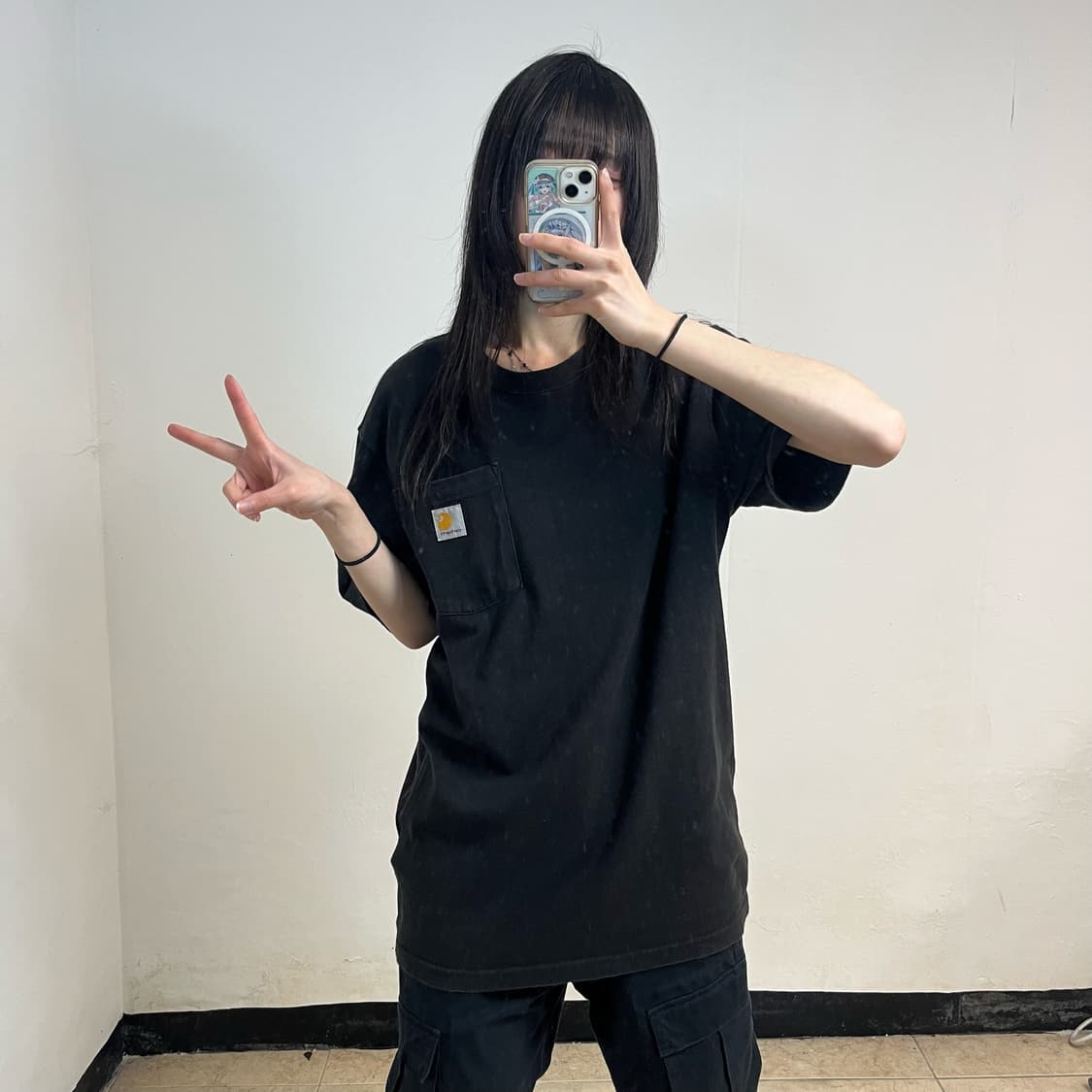 Carhartt black t-shirt 상품이미지2