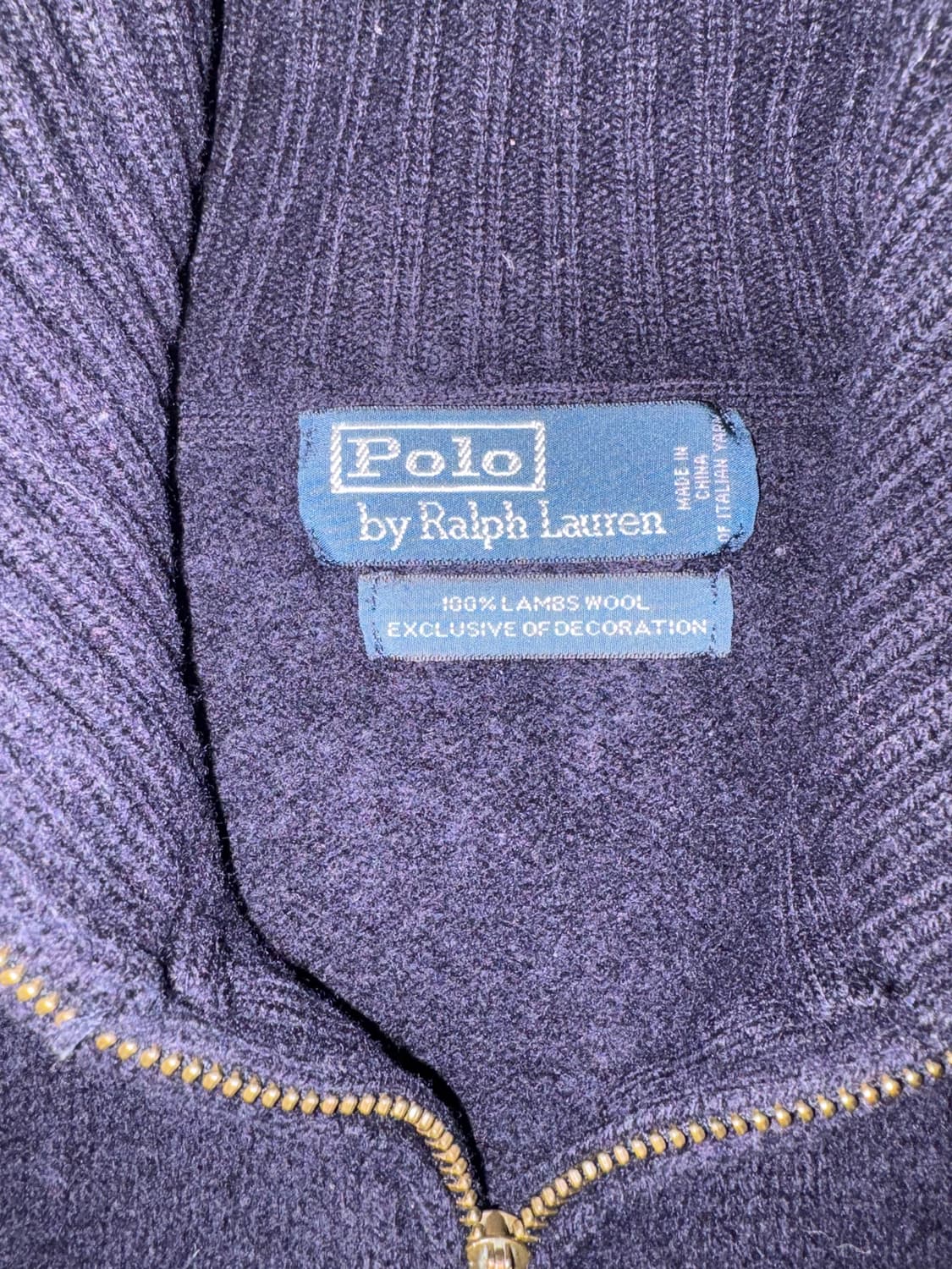 폴로랄프로렌 빅포니 램스울 투웨이 풀집업 상품이미지6