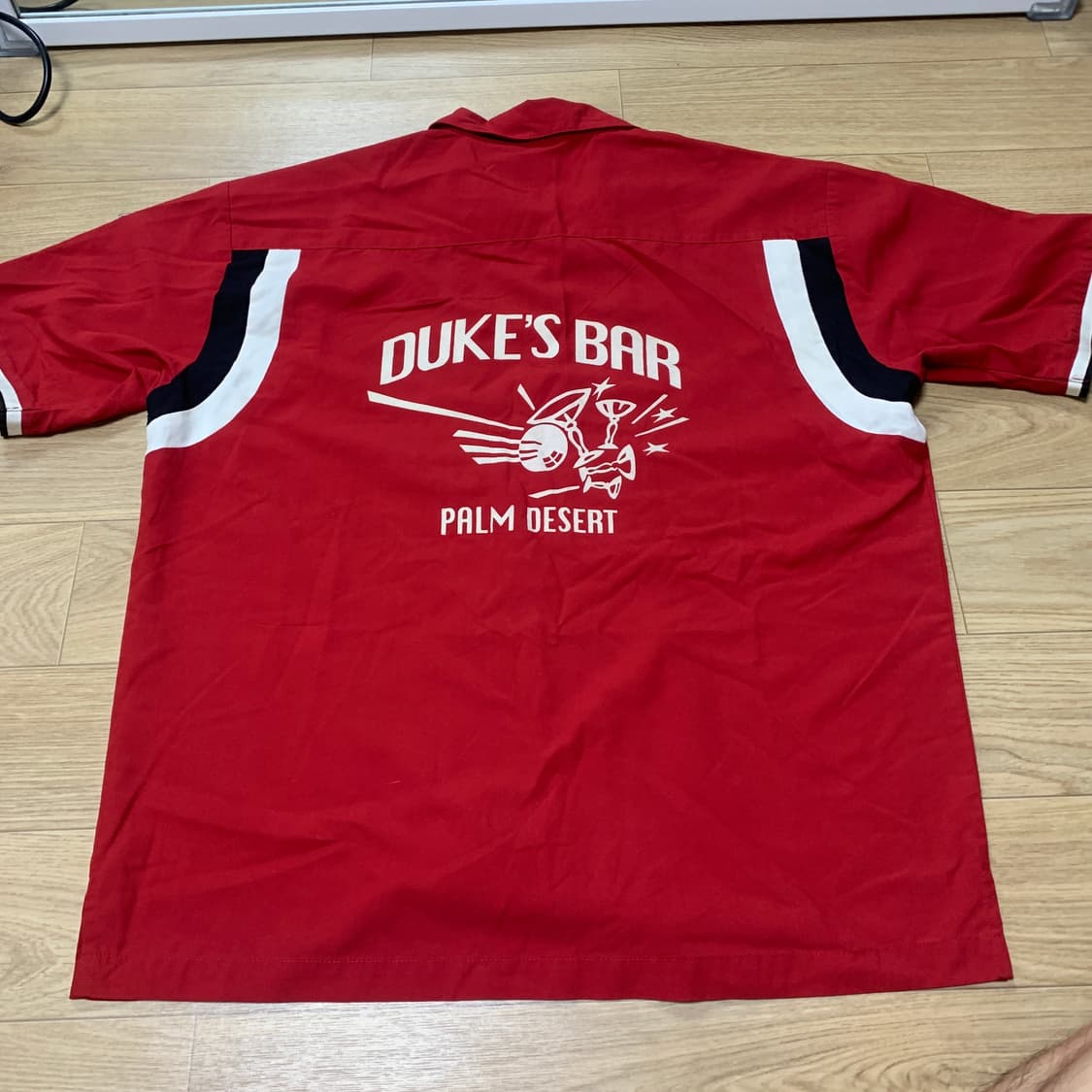 (M)[90's USA] BC ETHIC DUKE'S BAR 볼링 셔츠 상품이미지2