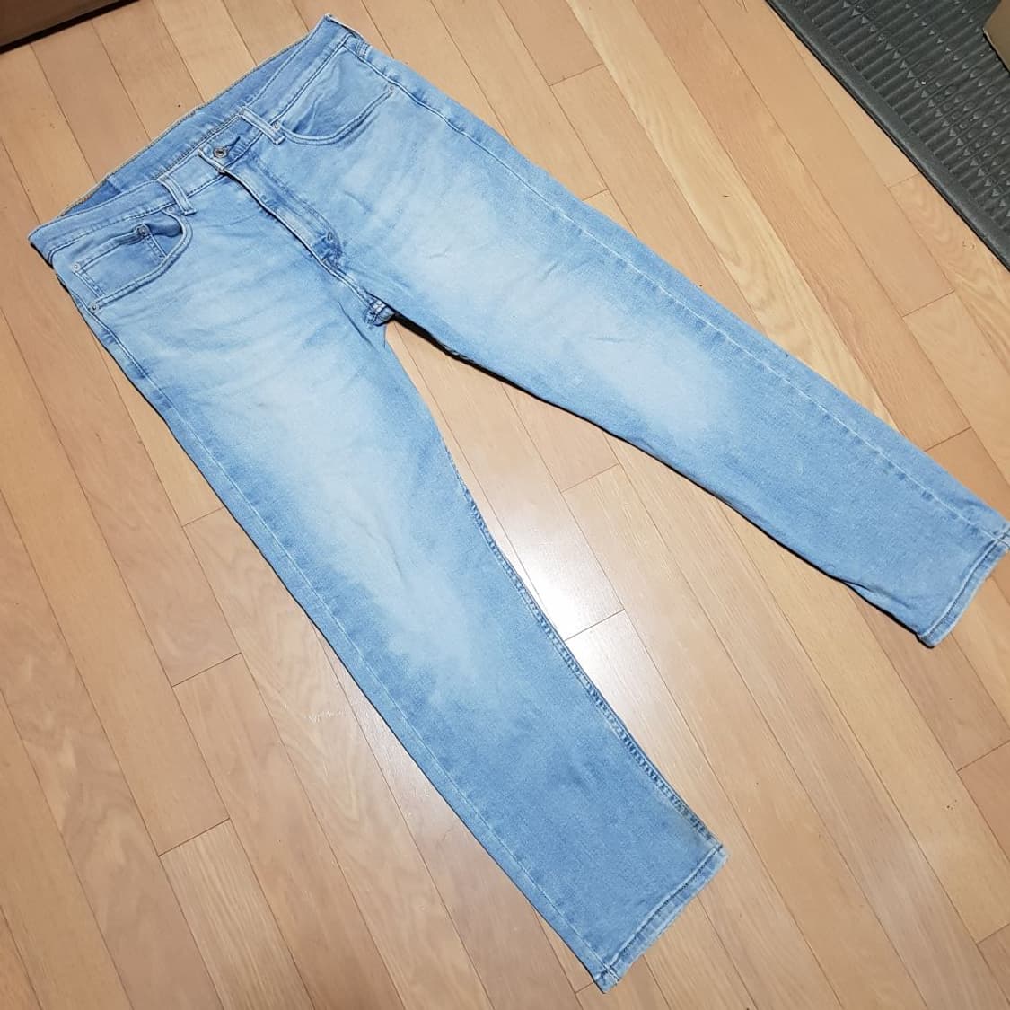 34인치 / 리바이스 504 /연청 슬림데님/와박317  상품이미지5
