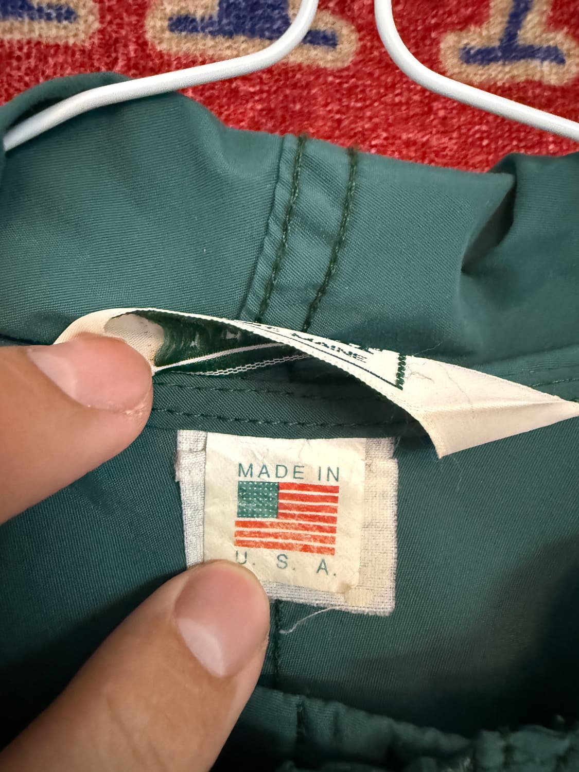 USA🇺🇸 90‘s Green Windbreaker L size 상품이미지4