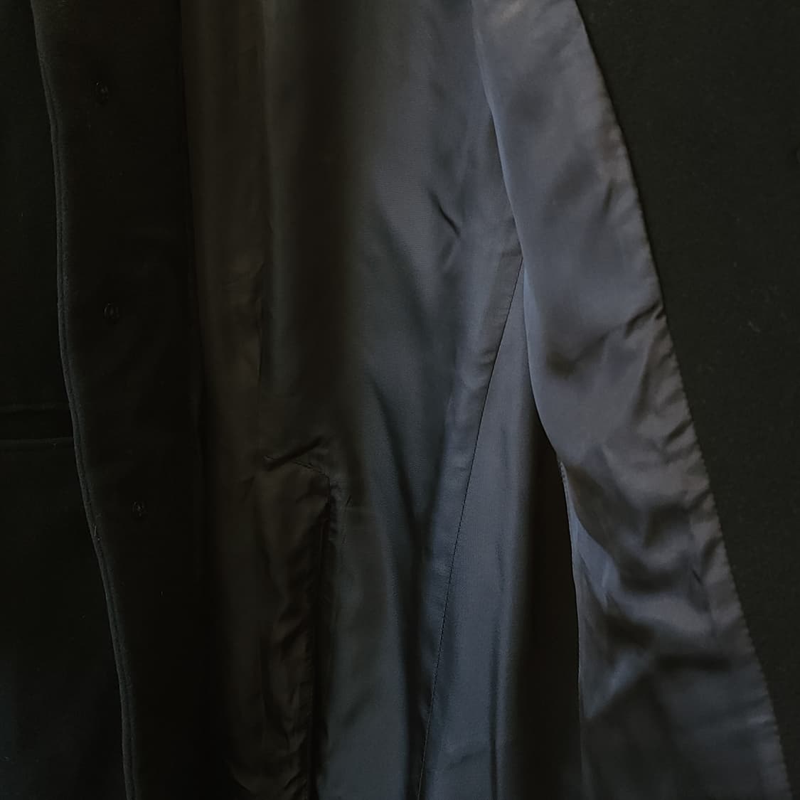 90s 아르마니 울 싱글코트 블랙 52 상품이미지8