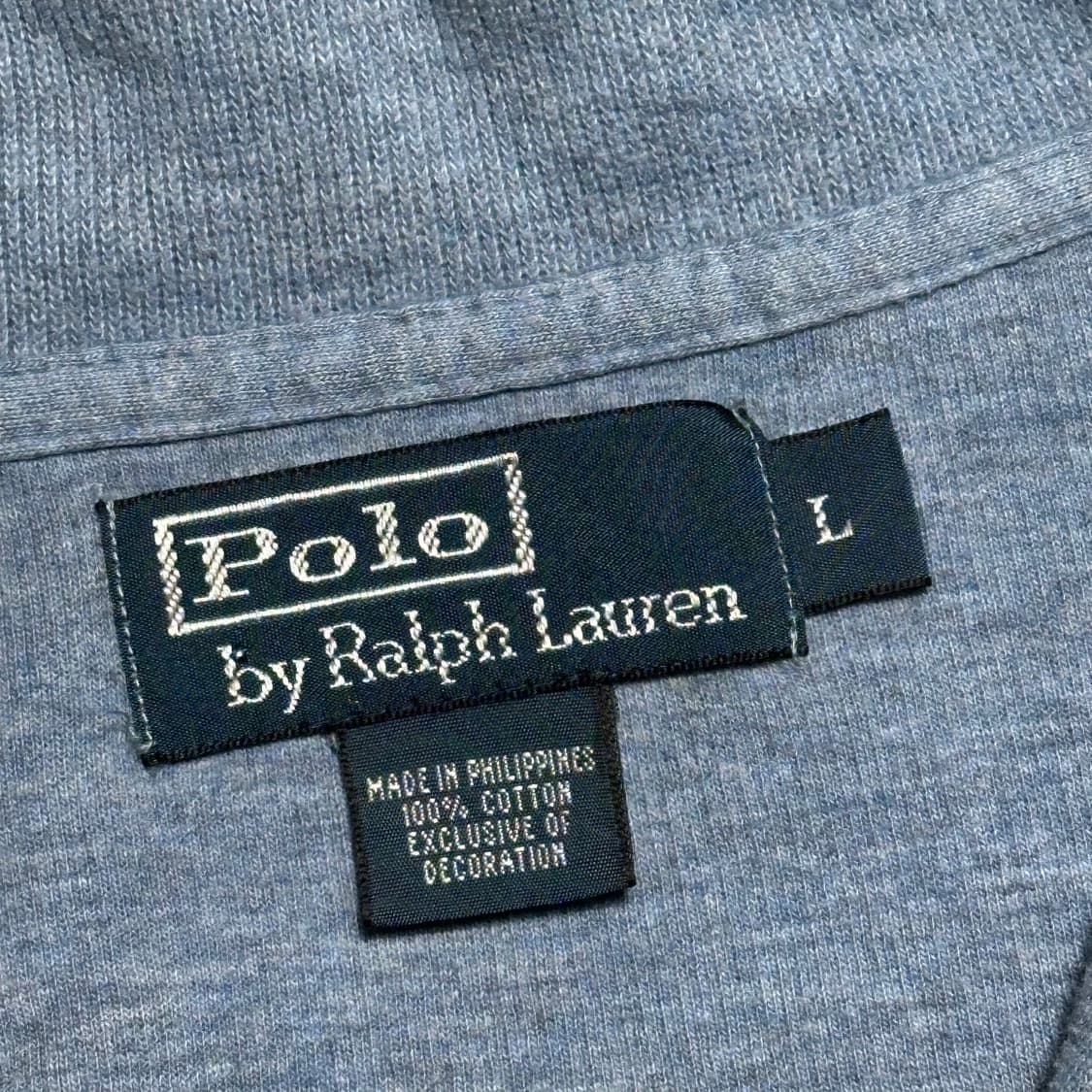 L 폴로랄프로렌 스카이블루 반집업 니트 상품이미지4