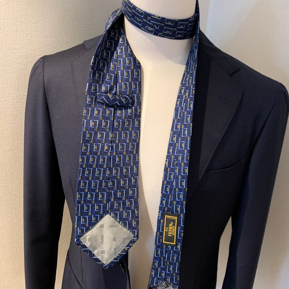 펜디(FENDI) FF모노그램 명품넥타이 이태리 100실크 A+등급 상품이미지2