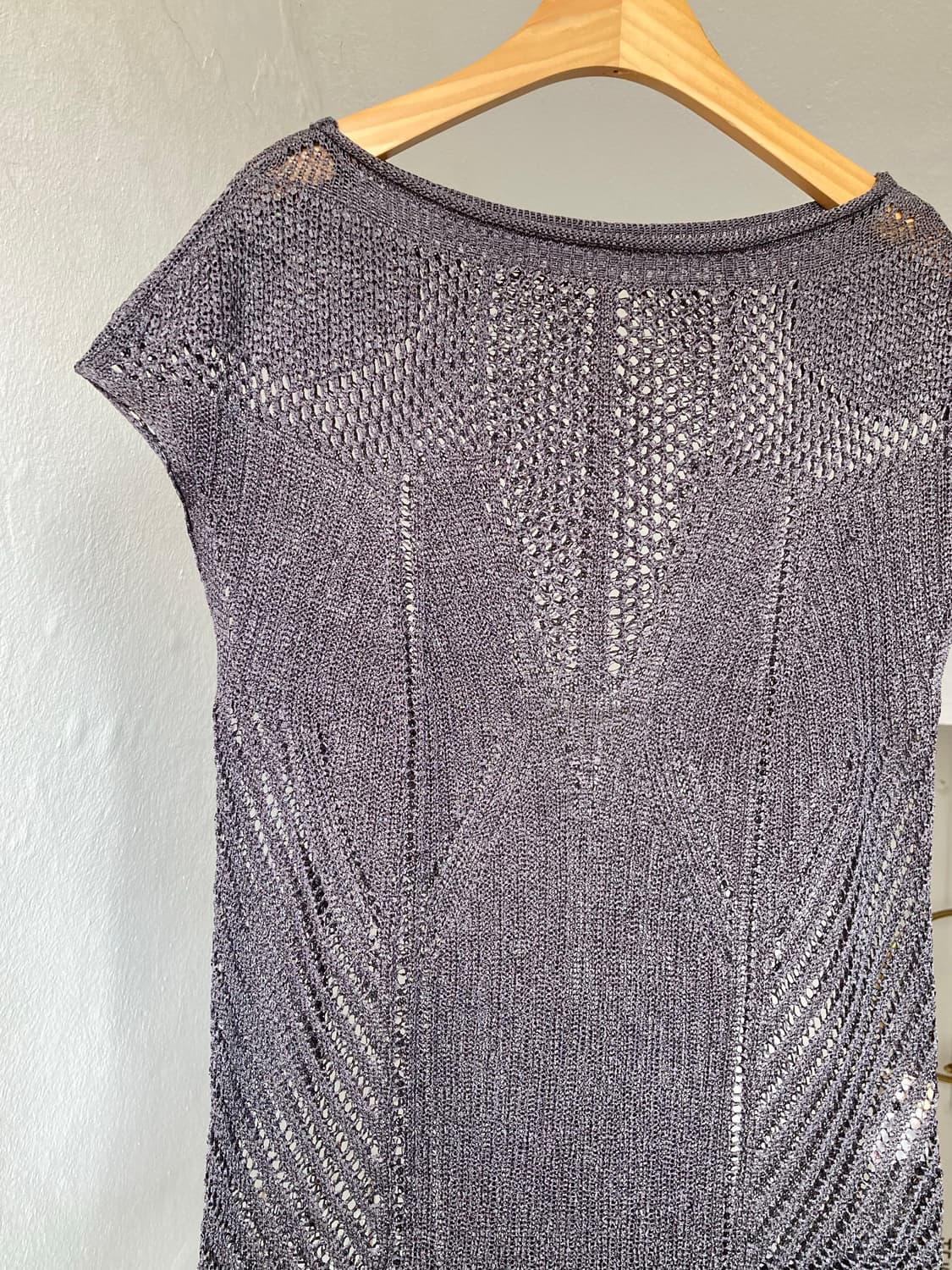 그레이 패턴 넥 포인트 레이어드 베스트 상품이미지2