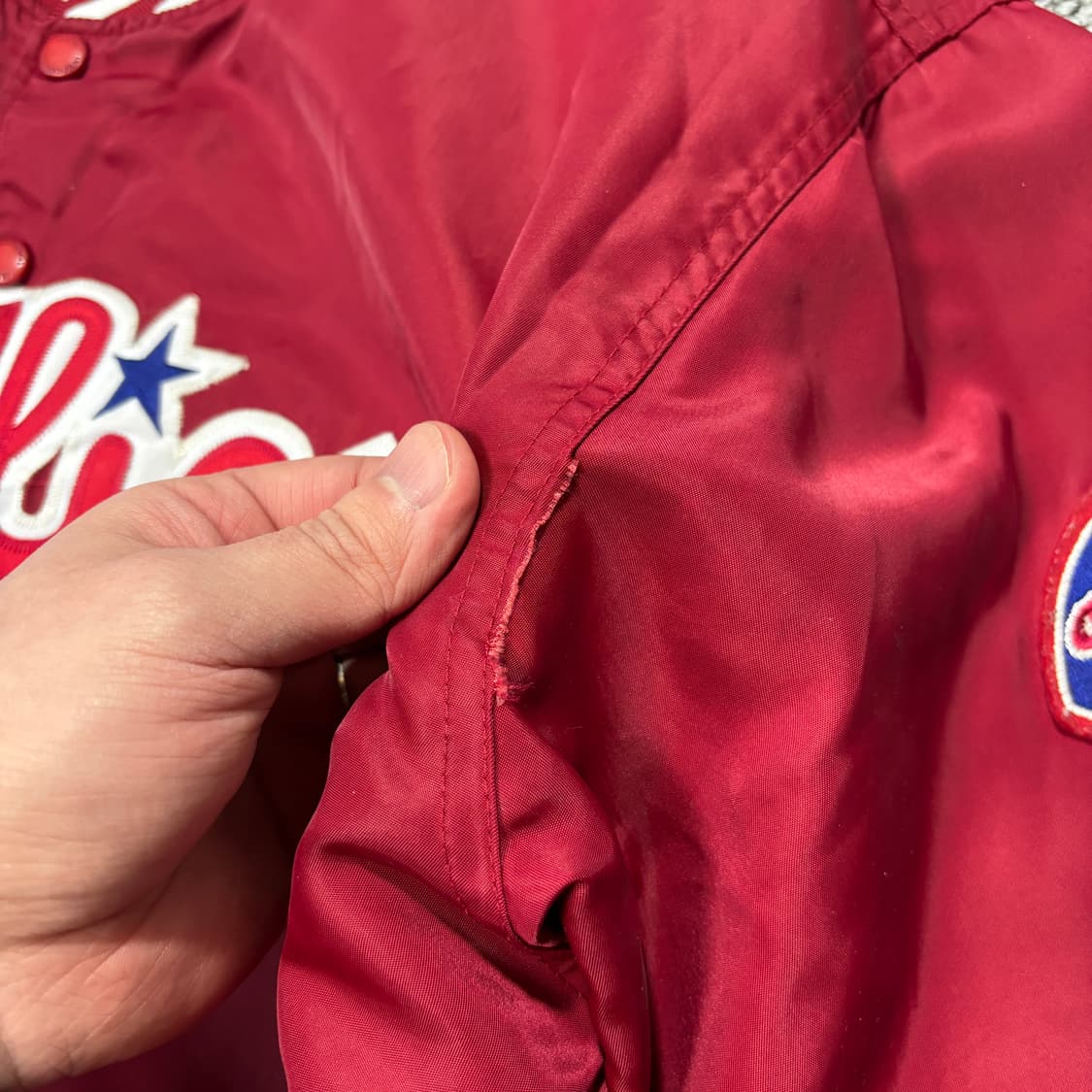 제뉴인 MLB 필라델피아 필리스 바시티 자켓 (100) 상품이미지4