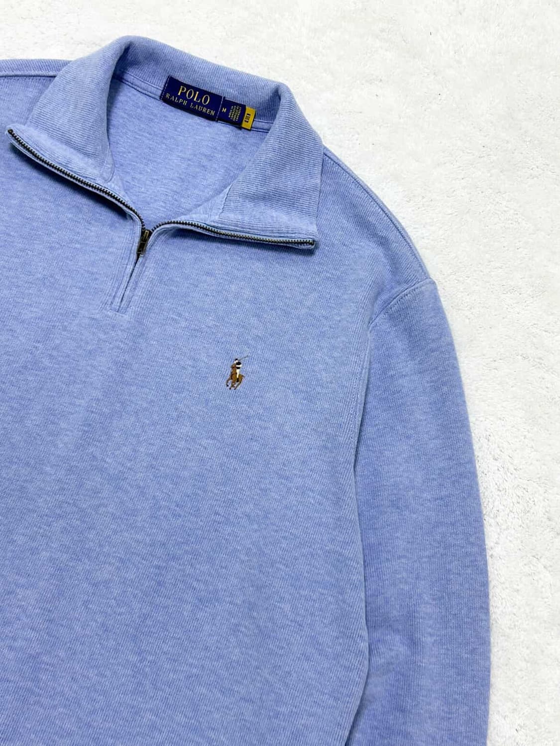 폴로 신형 멀티포니 소라 코튼 반집업 상품이미지7