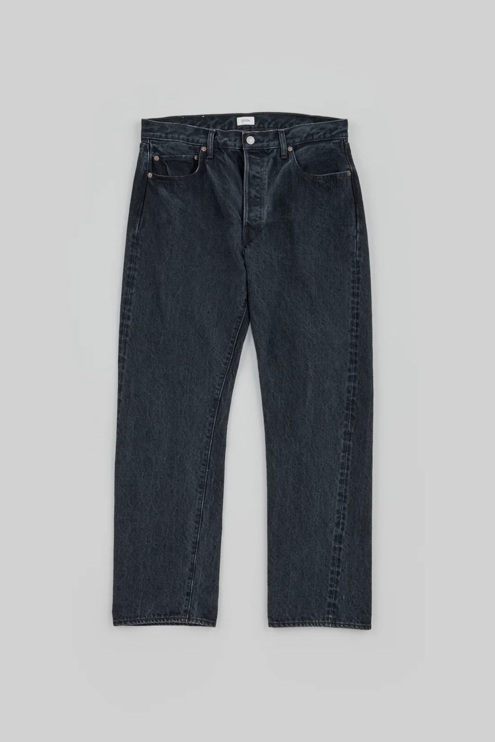 시오타 테이퍼드 데님 블랙 32 상품이미지6