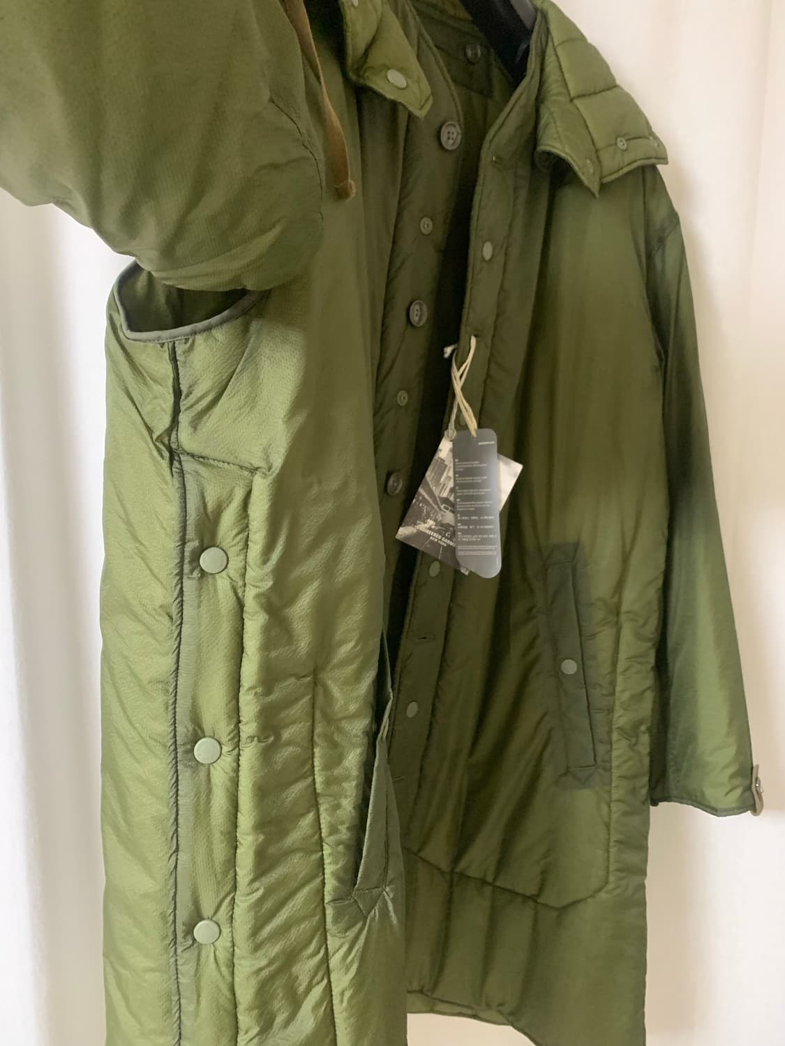 엔지니어드가먼츠 올리브 마이크로립스탑 라이너자켓 M 상품이미지6