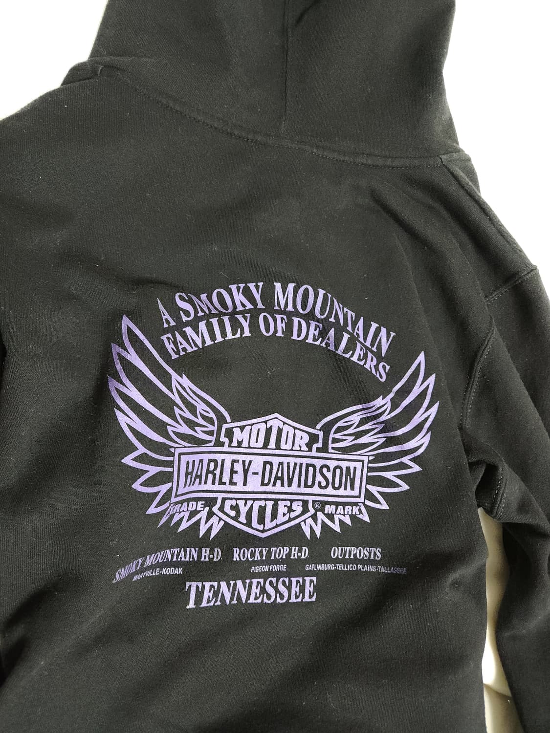 할리데이비슨 날개 프린팅 펑크 후드 상품이미지3