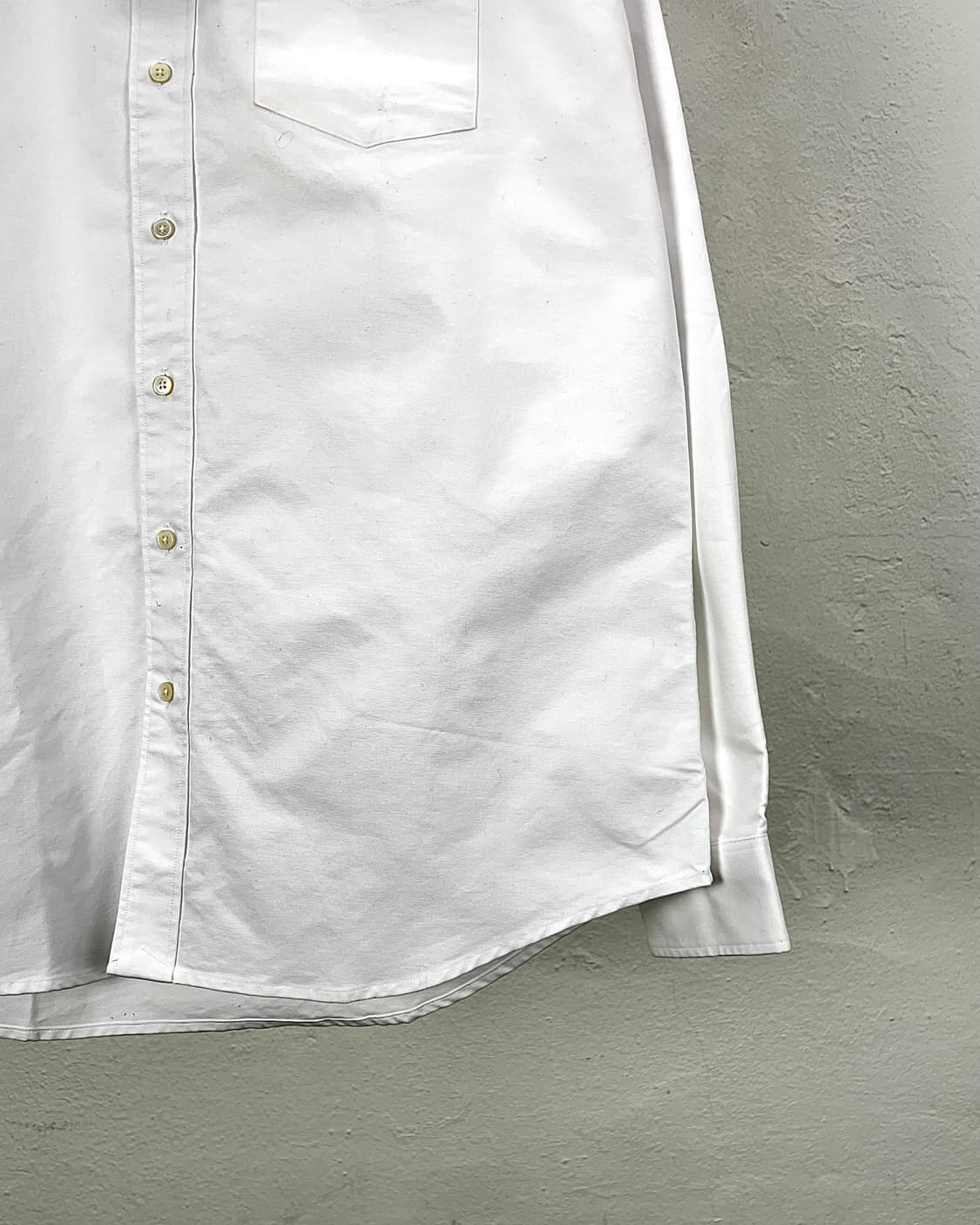 슈나이더맨즈 화이트 체스트 포켓 베이직 옥스포드 셔츠 상품이미지5