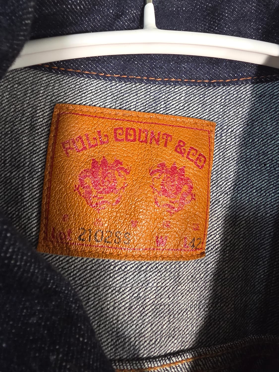 [1회착, 42] 풀카운트 2102SSW - 인디고 블루 상품이미지3