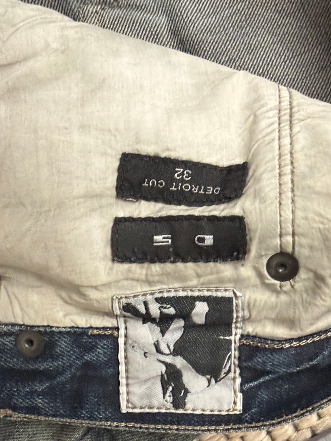 릭오웬스 다크쉐도우 15s/s디트로이트컷 허슬러블루 32 상품이미지5