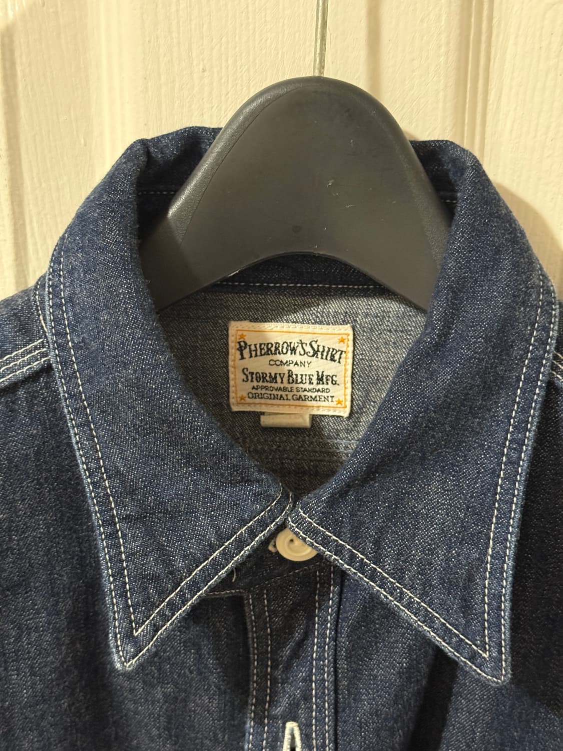 페로우즈 770WS 샴브레이 셔츠 데님 색상 M사이즈 상품이미지3