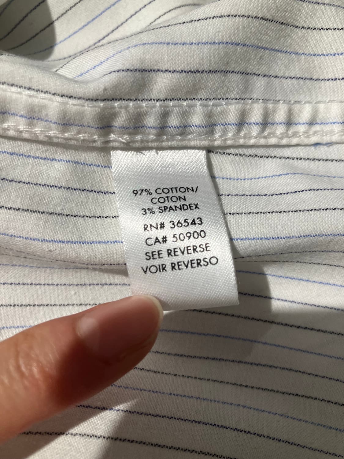 Calvin Klein 오픈카라 스트라이프 셔츠 S 상품이미지8