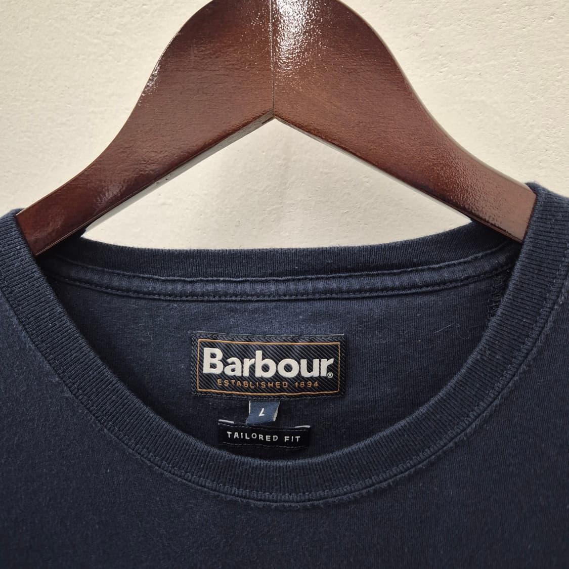 바버 로고 반팔티 L 상품이미지3