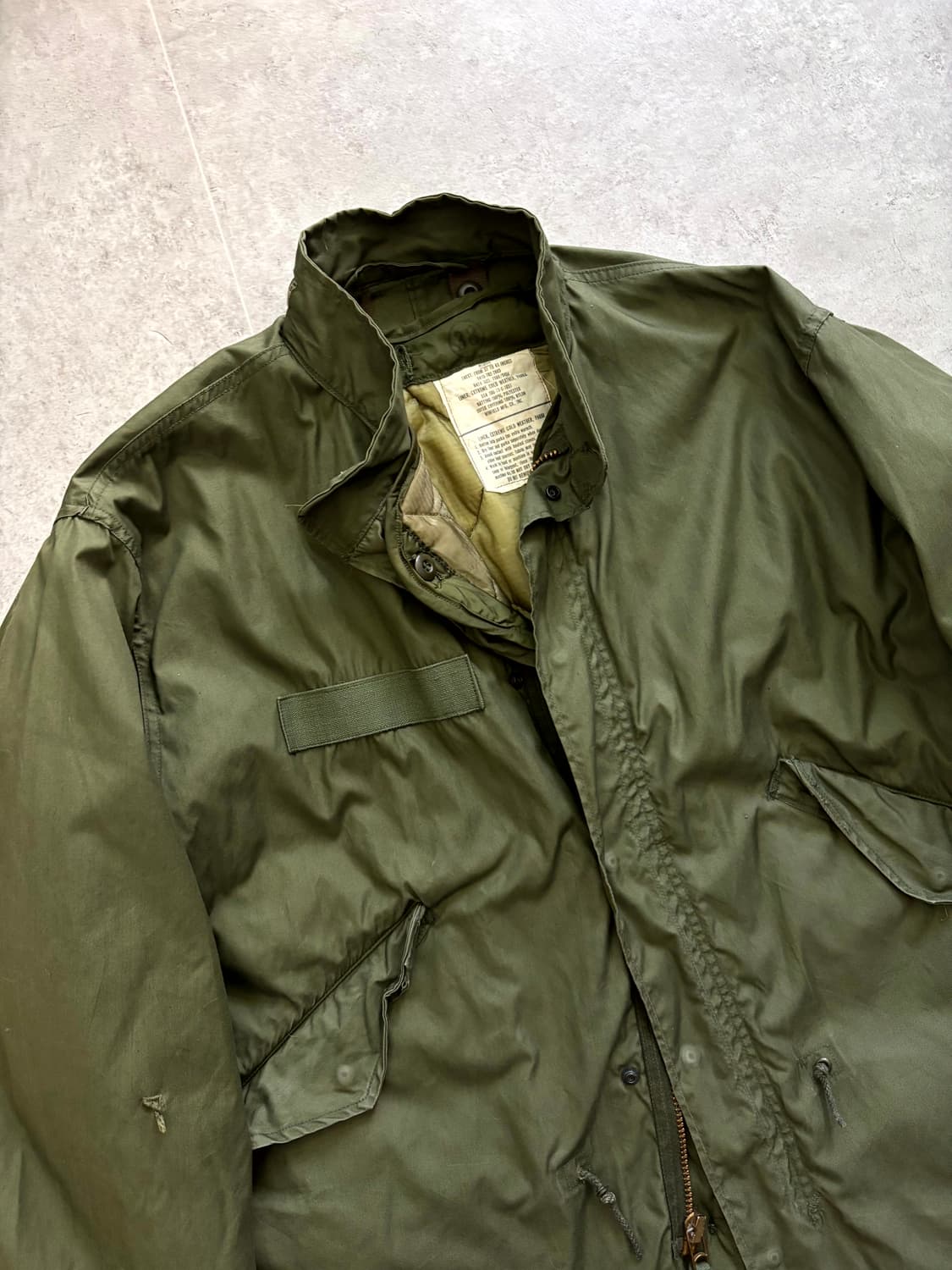 70's 미군 M-65 피쉬테일 파카 M-R 풀세트 상품이미지2