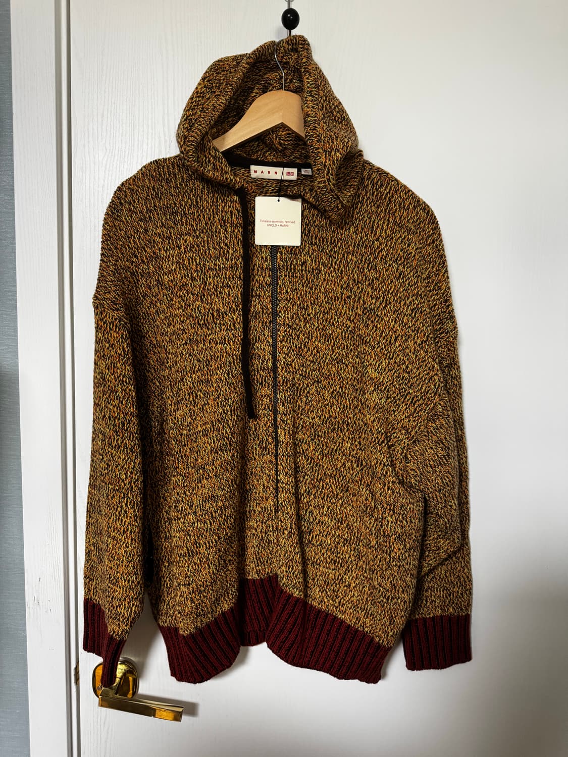 유니클로 마르니 니트 후드집업 XL 새상품 상품이미지1