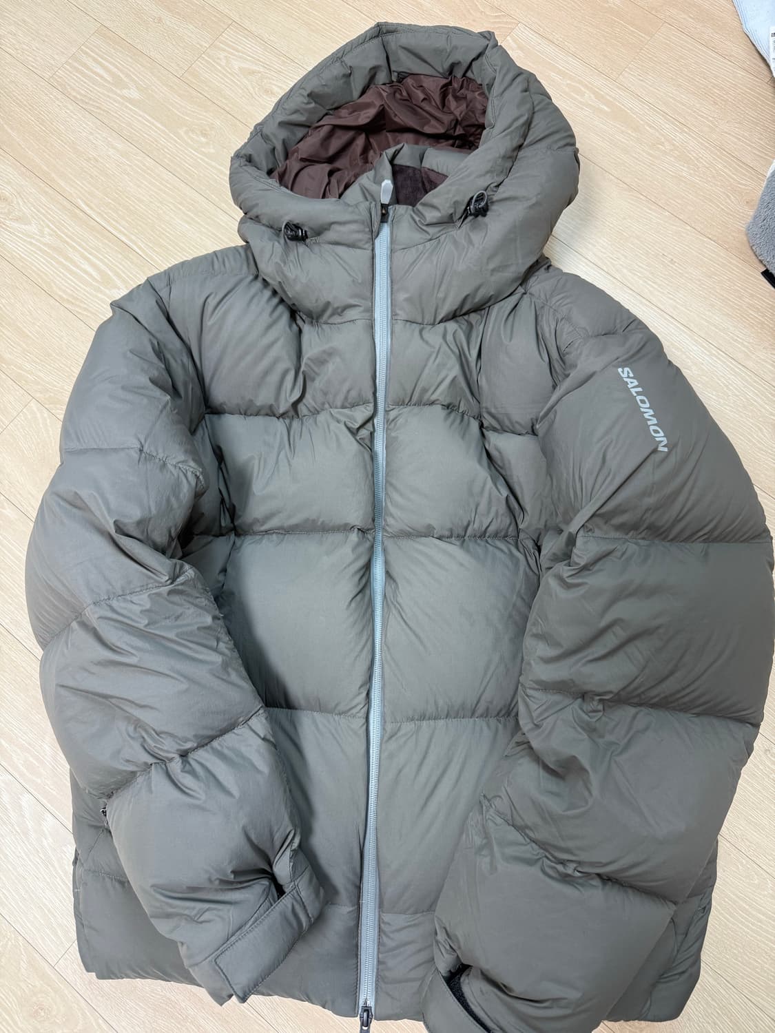 [xl] 살로몬 옵티멀 다운 자켓 패딩 차콜 상품이미지1