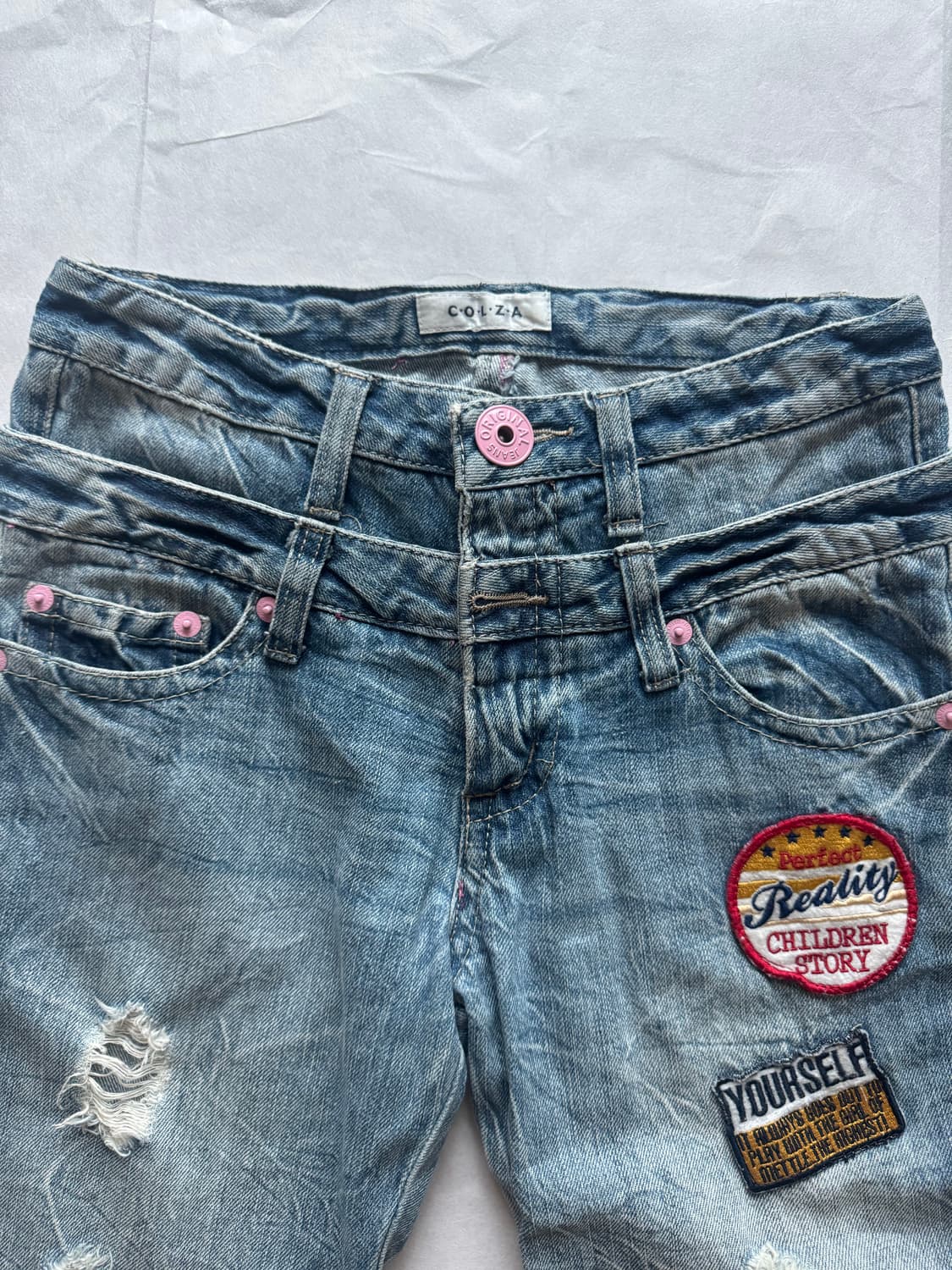 Gyaru style denim pants 상품이미지2